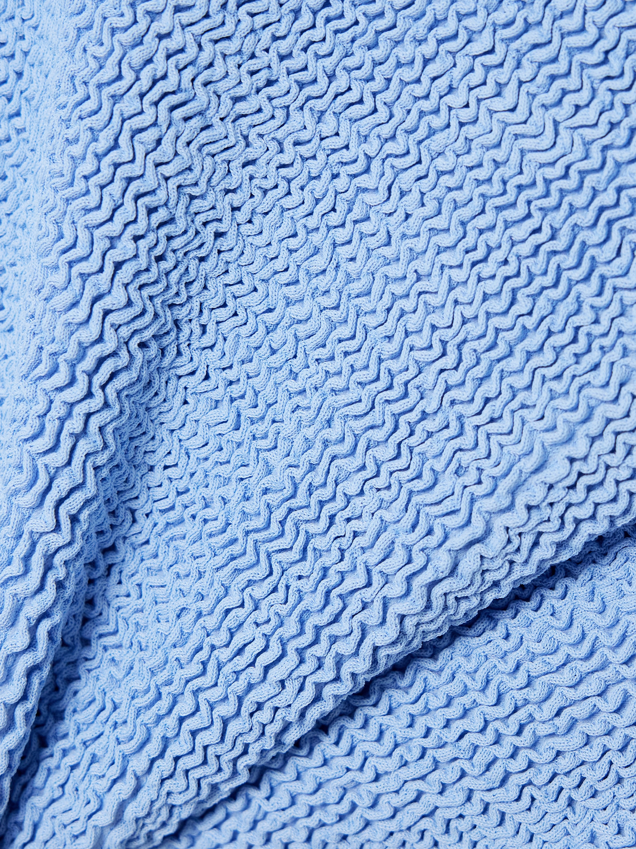 Hunza G Devyn Convertible Two-tone Seersucker Swim Skirt In Blue