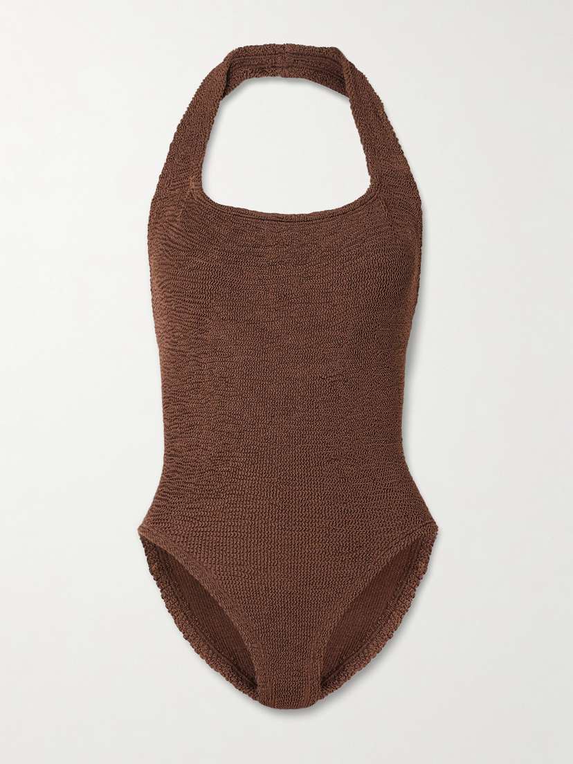 Hunza G Sandy Original Crinkle™ Halterneck Swimsuit