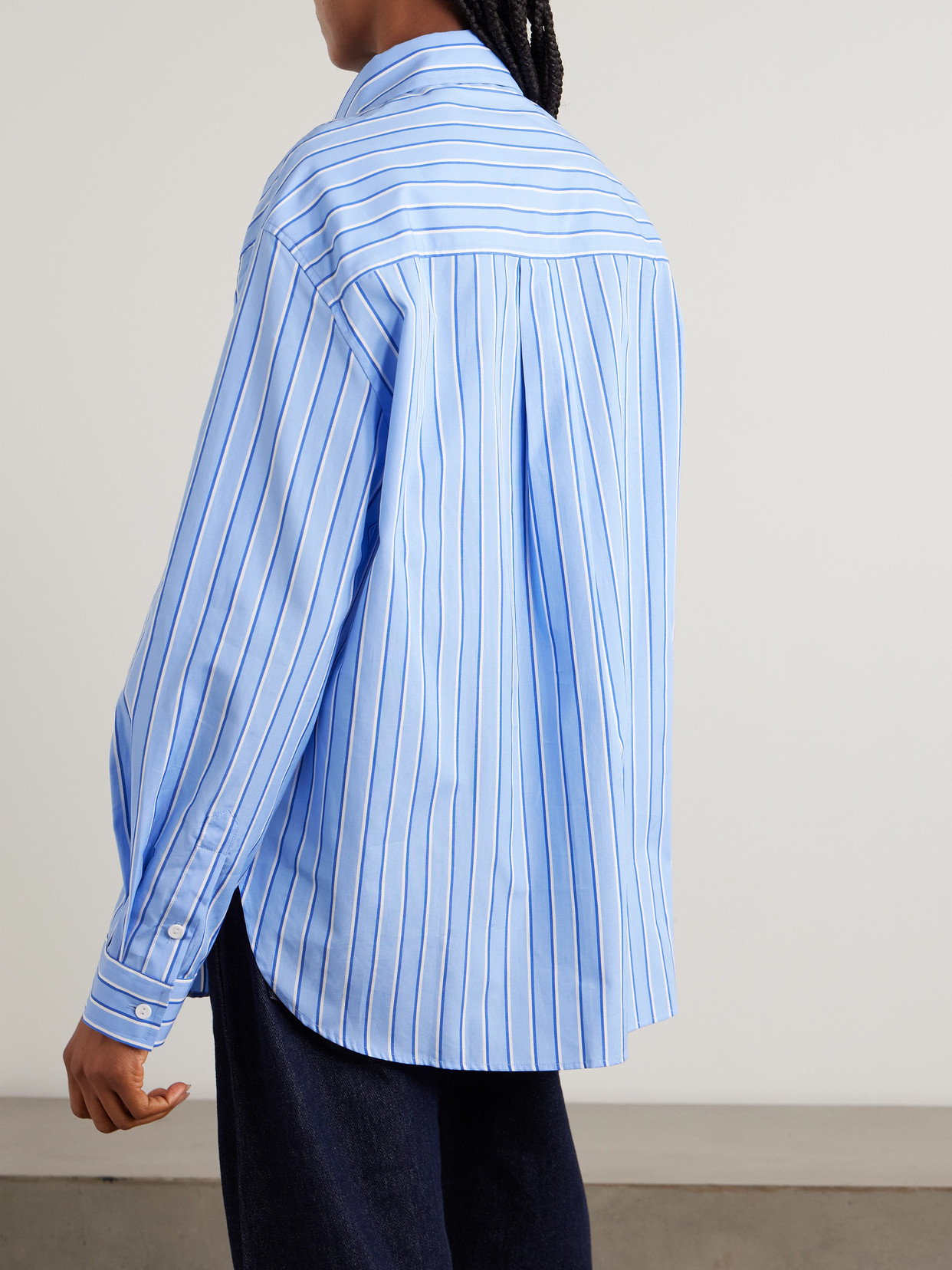 Striped Organic Cotton-Poplin Shirt