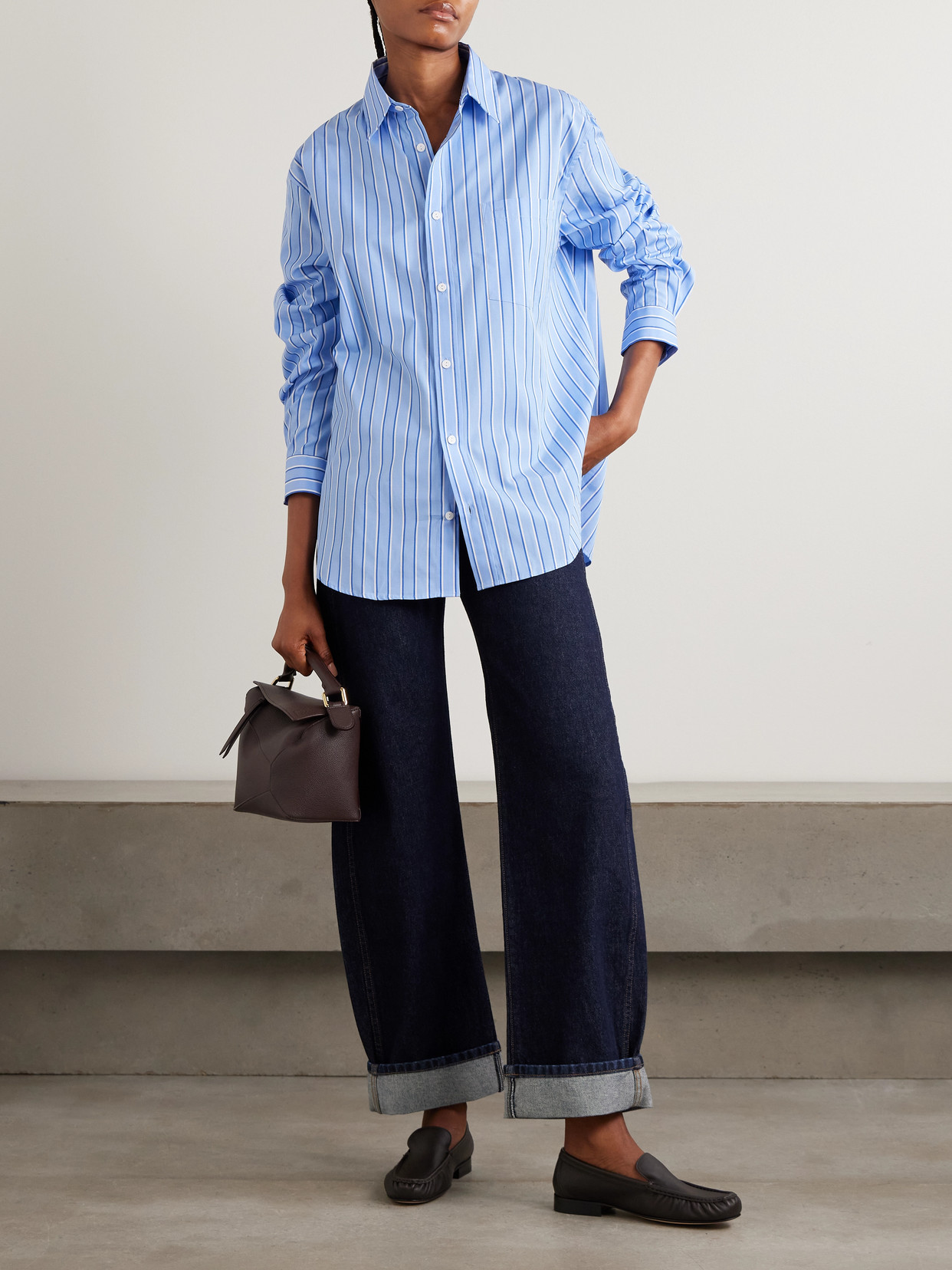 Striped Organic Cotton-Poplin Shirt