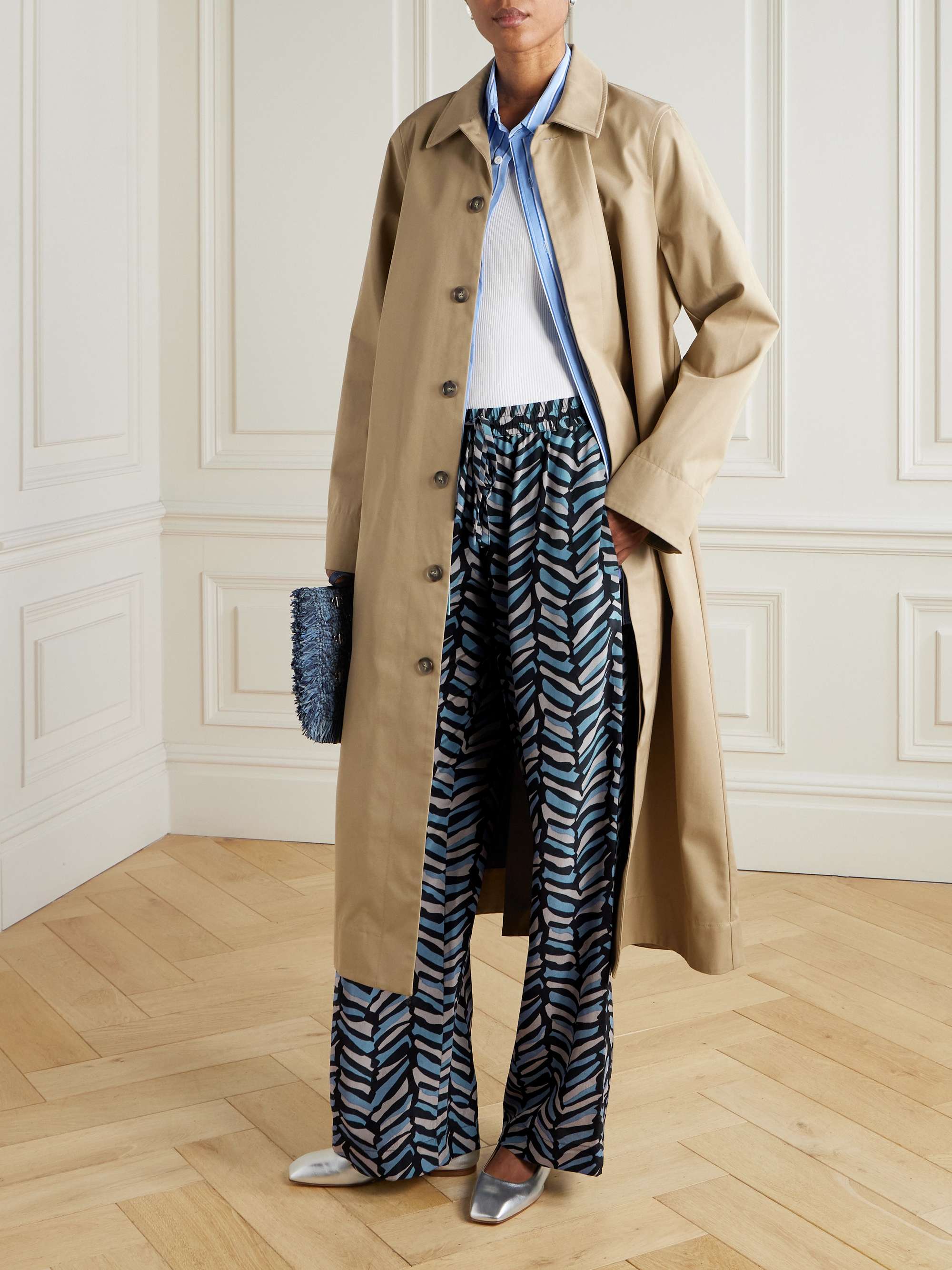 MATTEAU Striped organic cotton-poplin shirt