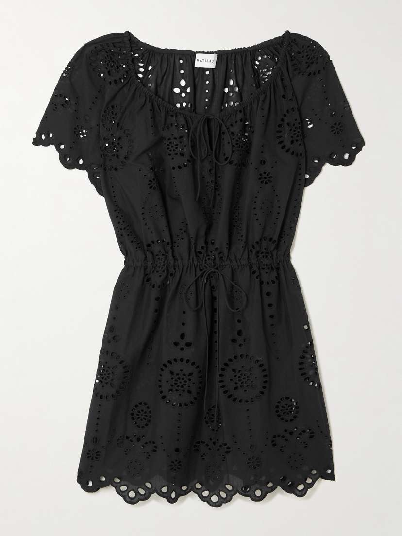 Matteau Scalloped Broderie Anglaise Cotton Mini Dress