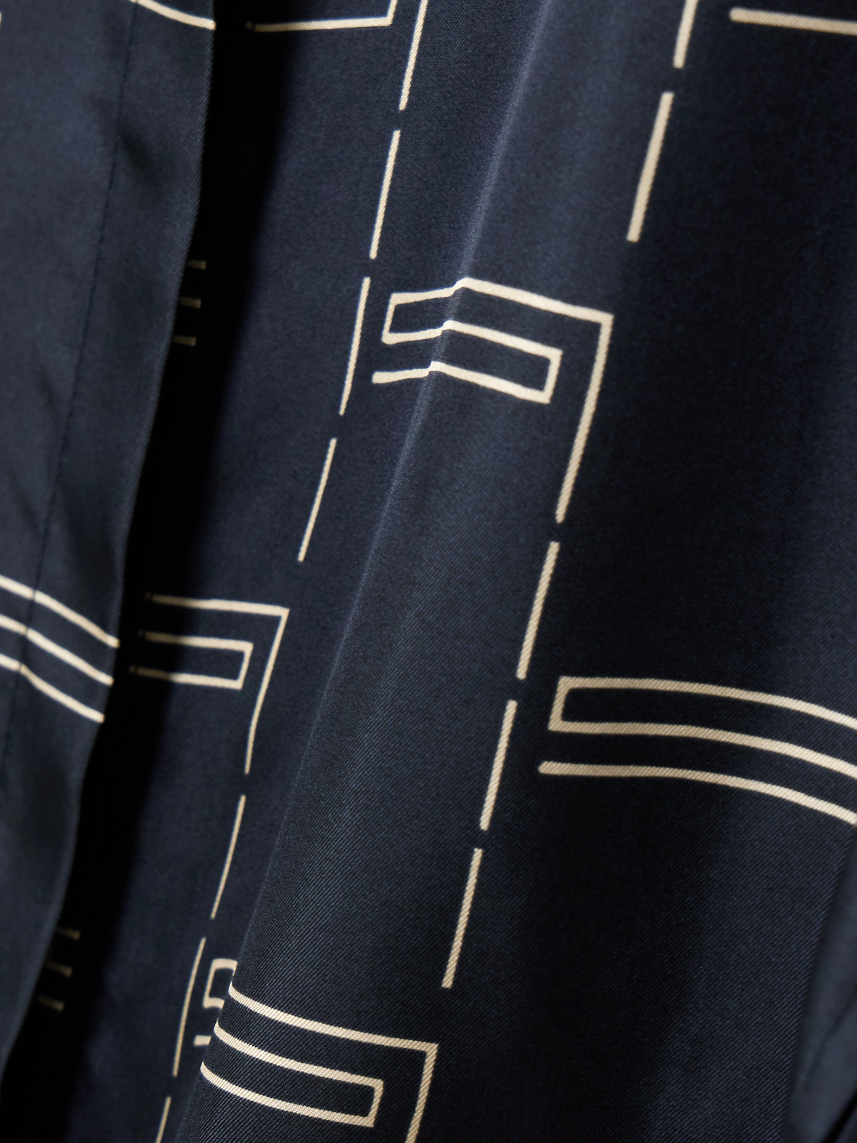 Printed Silk-Twill Shirt