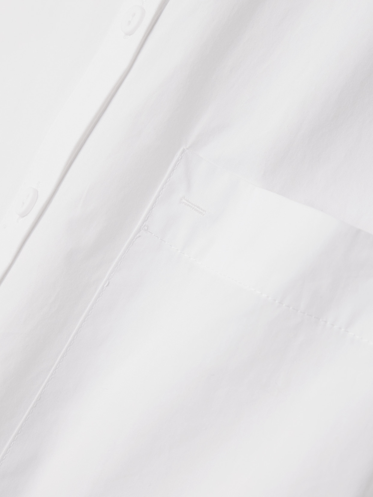 Matteau Oversized Organic Cotton-poplin Mini Shirt Dress In White