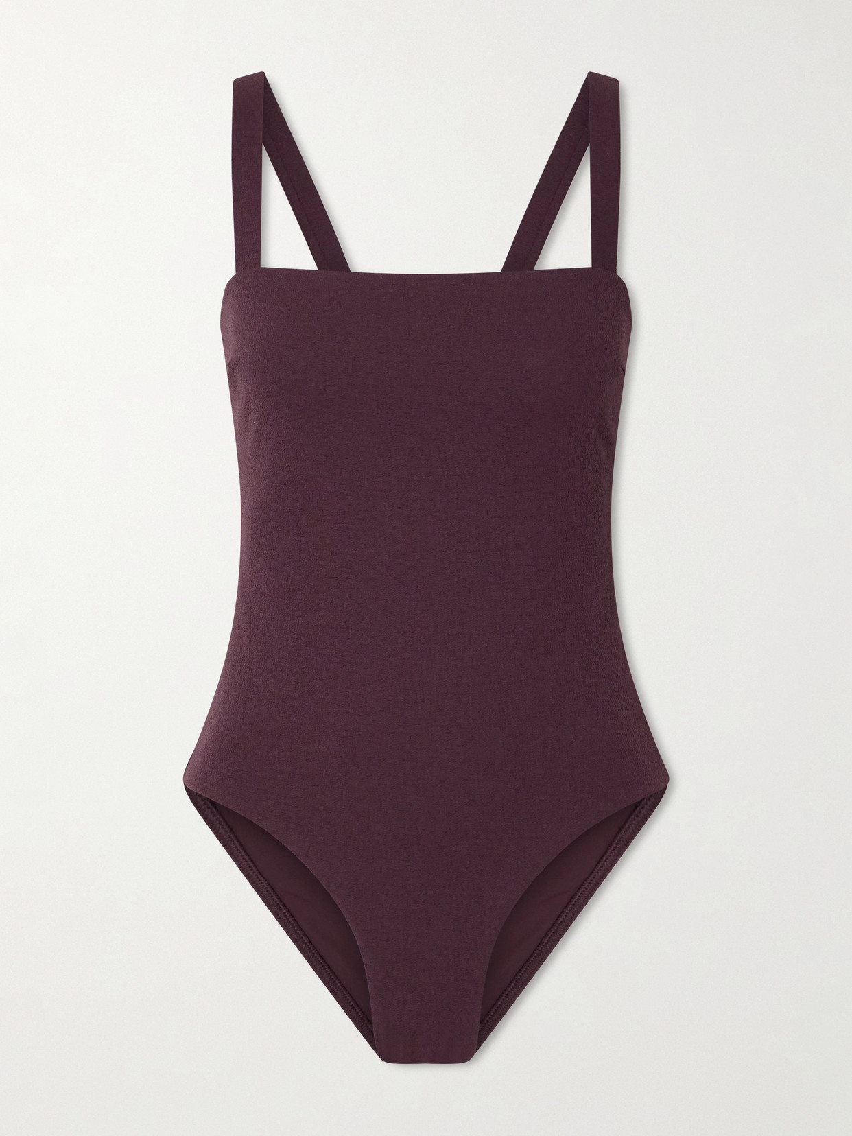 Matteau The Square Recycled Swimsuit In Burgundy