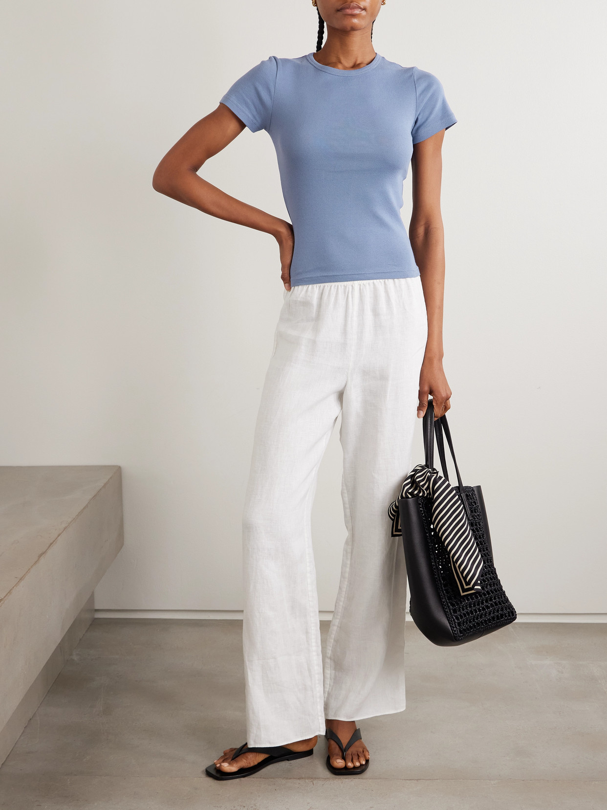 Matteau Baby Cotton-jersey T-shirt In Blue