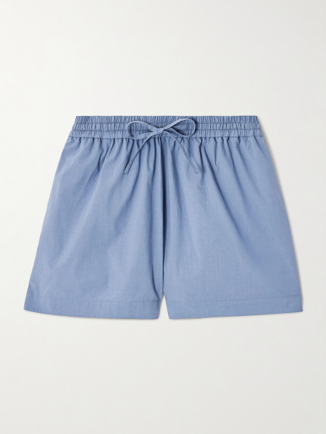 Matteau + Net Sustain Organic Cotton-poplin Shorts In Blue