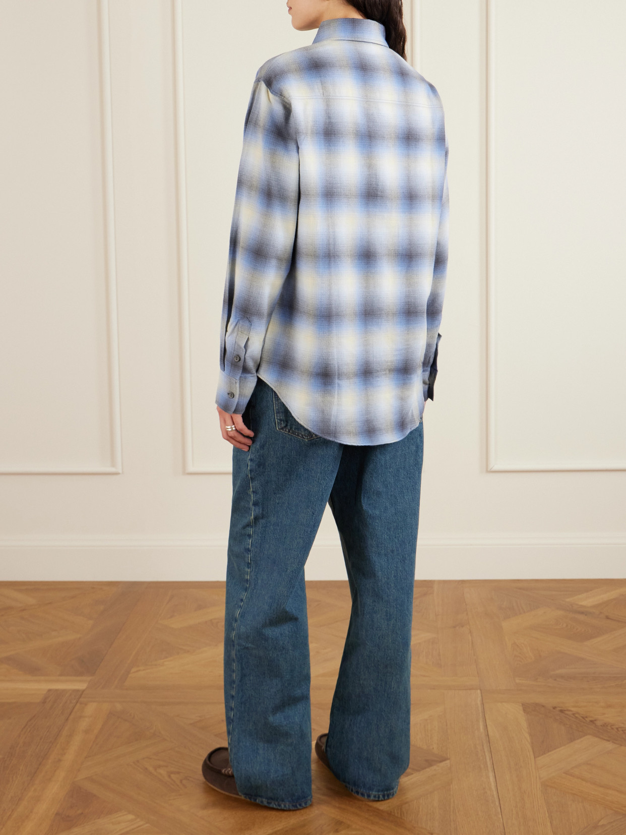 Matteau Cotton-flannel Shirt In Blue