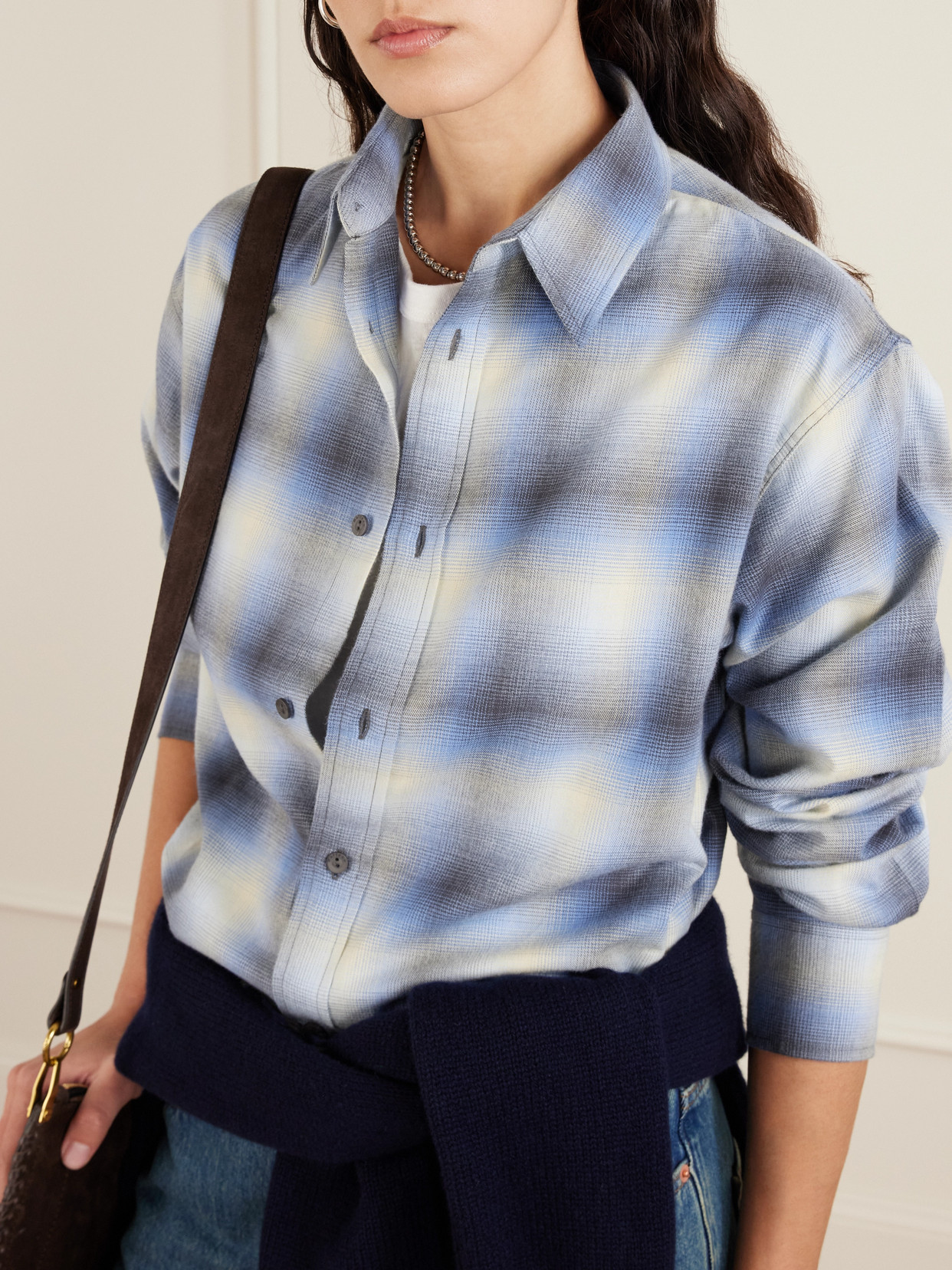 Matteau Cotton-flannel Shirt In Blue