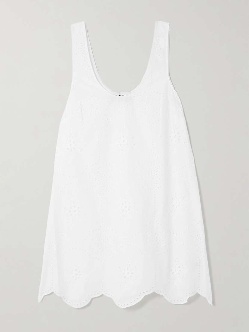 Matteau Broderie Anglaise Cotton Mini Dress