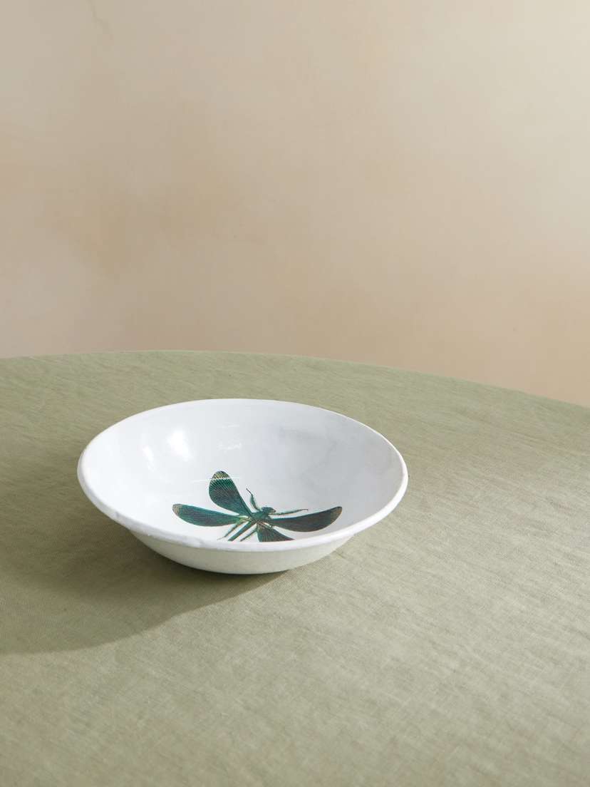 Astier De Villatte + John Derian Printed Ceramic Soup Plate