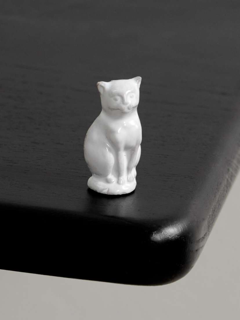 Astier De Villatte Chat Ceramic And Cord Necklace