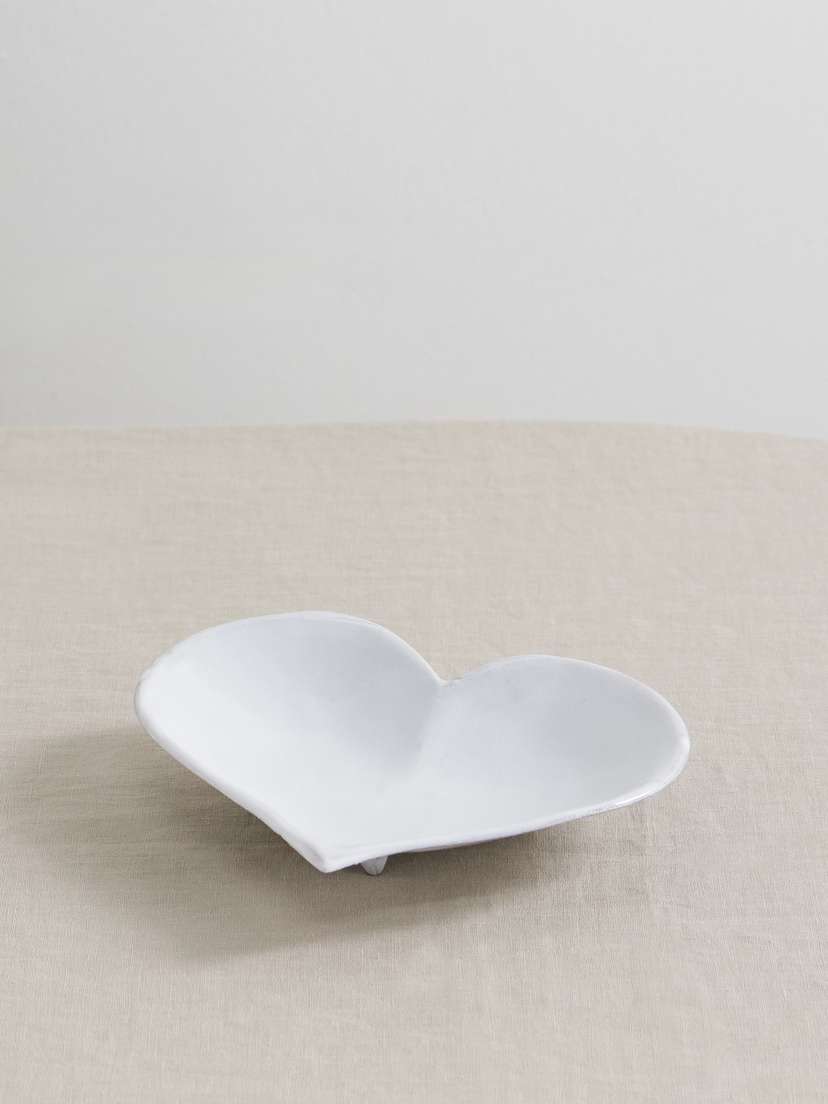 Astier De Villatte Coeur Ceramic Dessert Plate