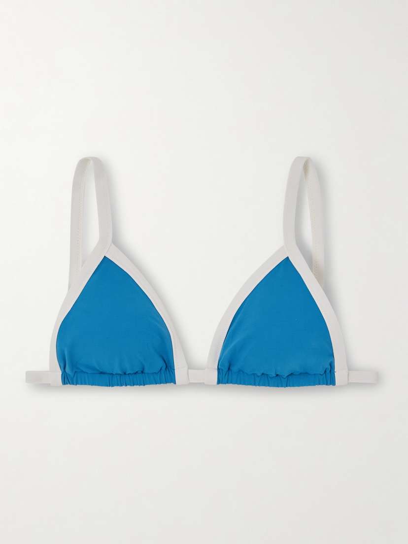 Marysia Porto Two-tone Triangle Bikini Top