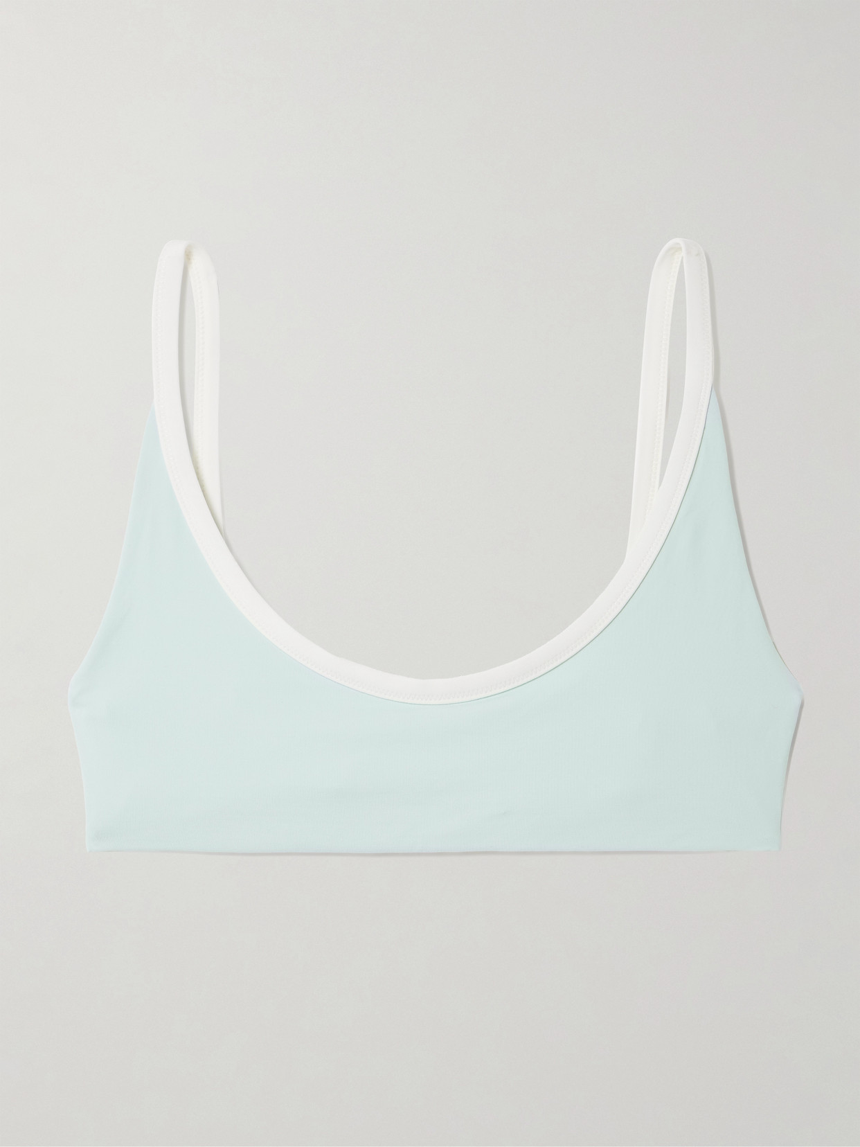 Marysia Calcutta Two-tone Bikini Top In Blue