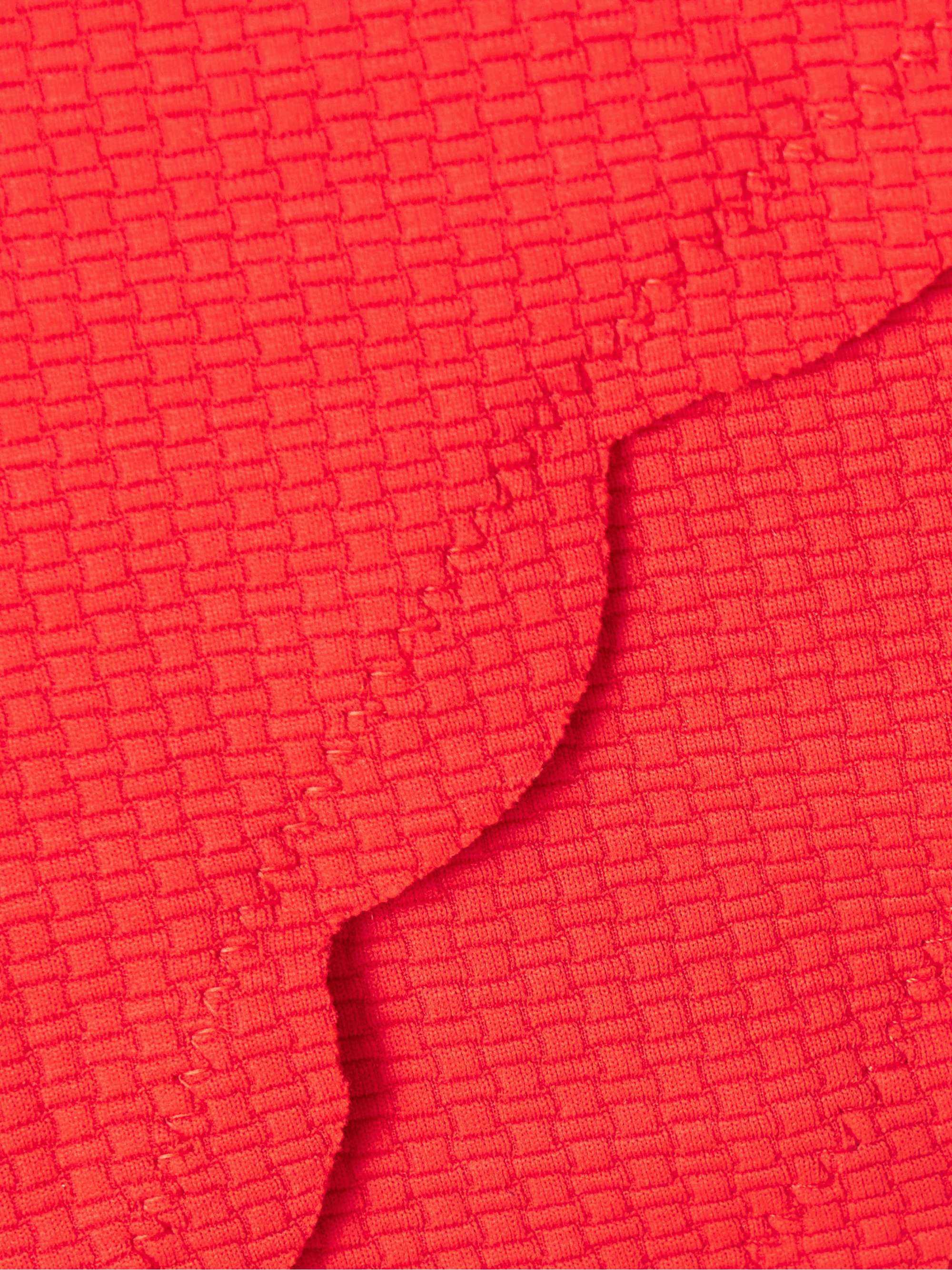 MARYSIA Antibes reversible scalloped seersucker bikini briefs