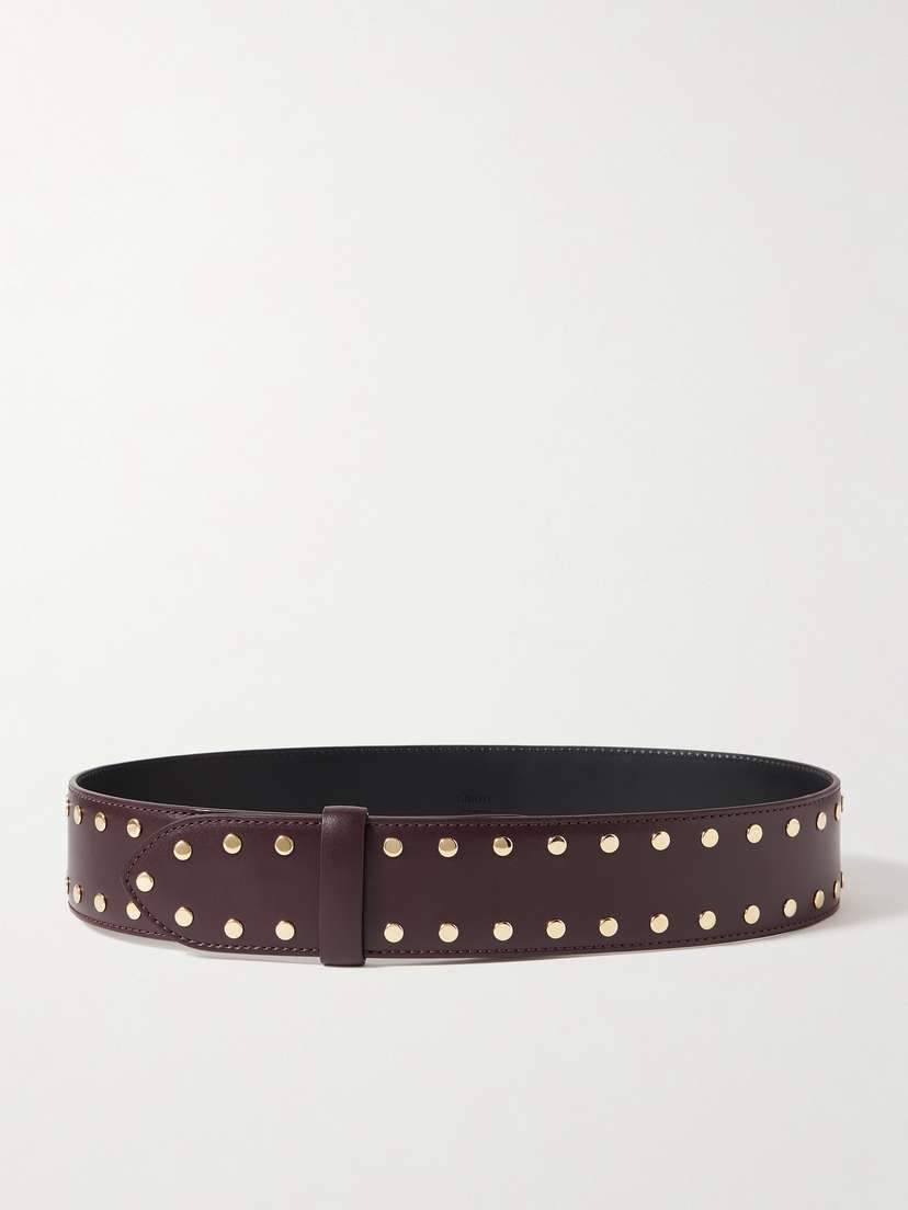 Khaite Theo Studded Leather Belt