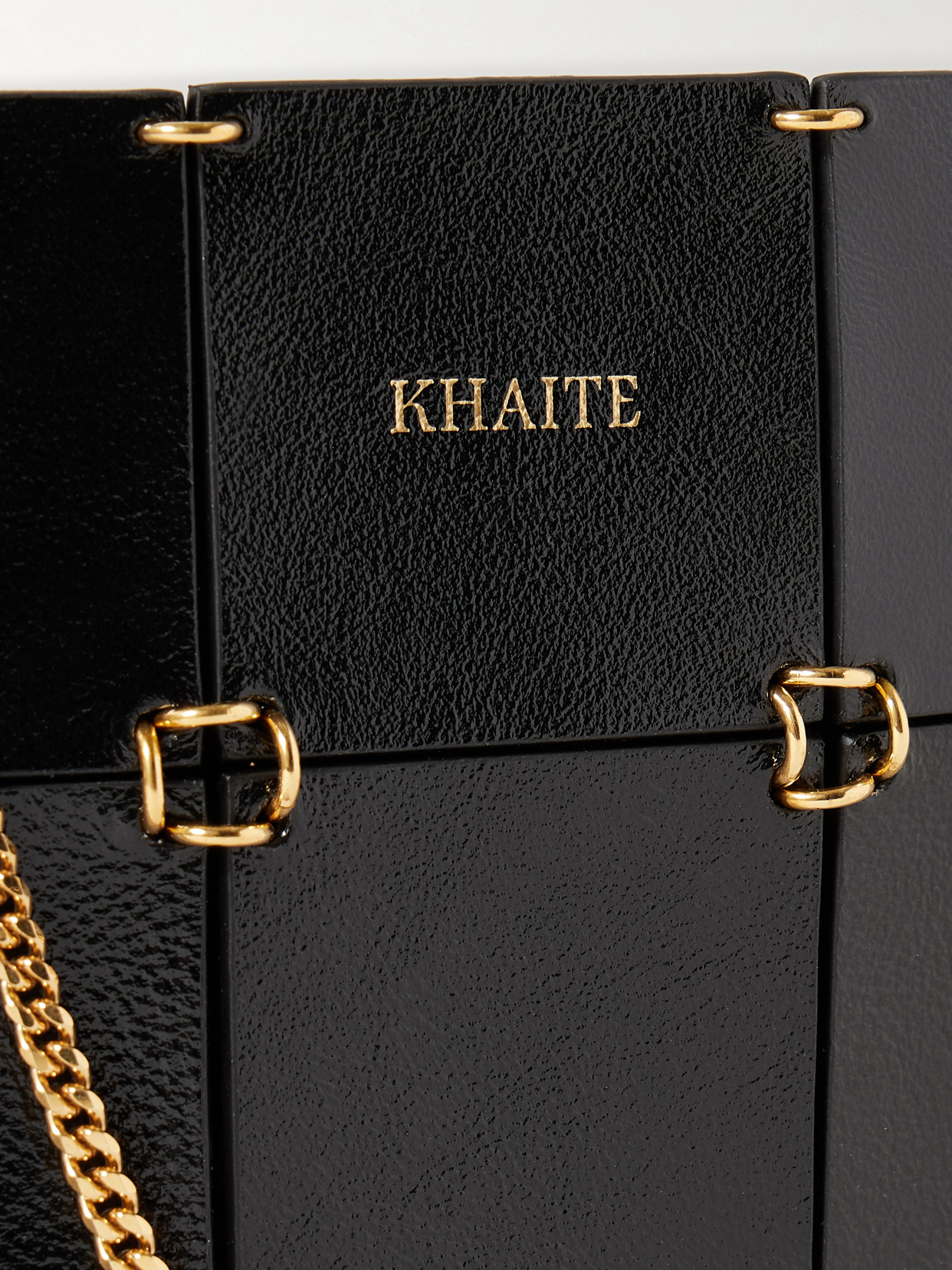 Khaite Emma Mini Embellished Leather Tote In Black