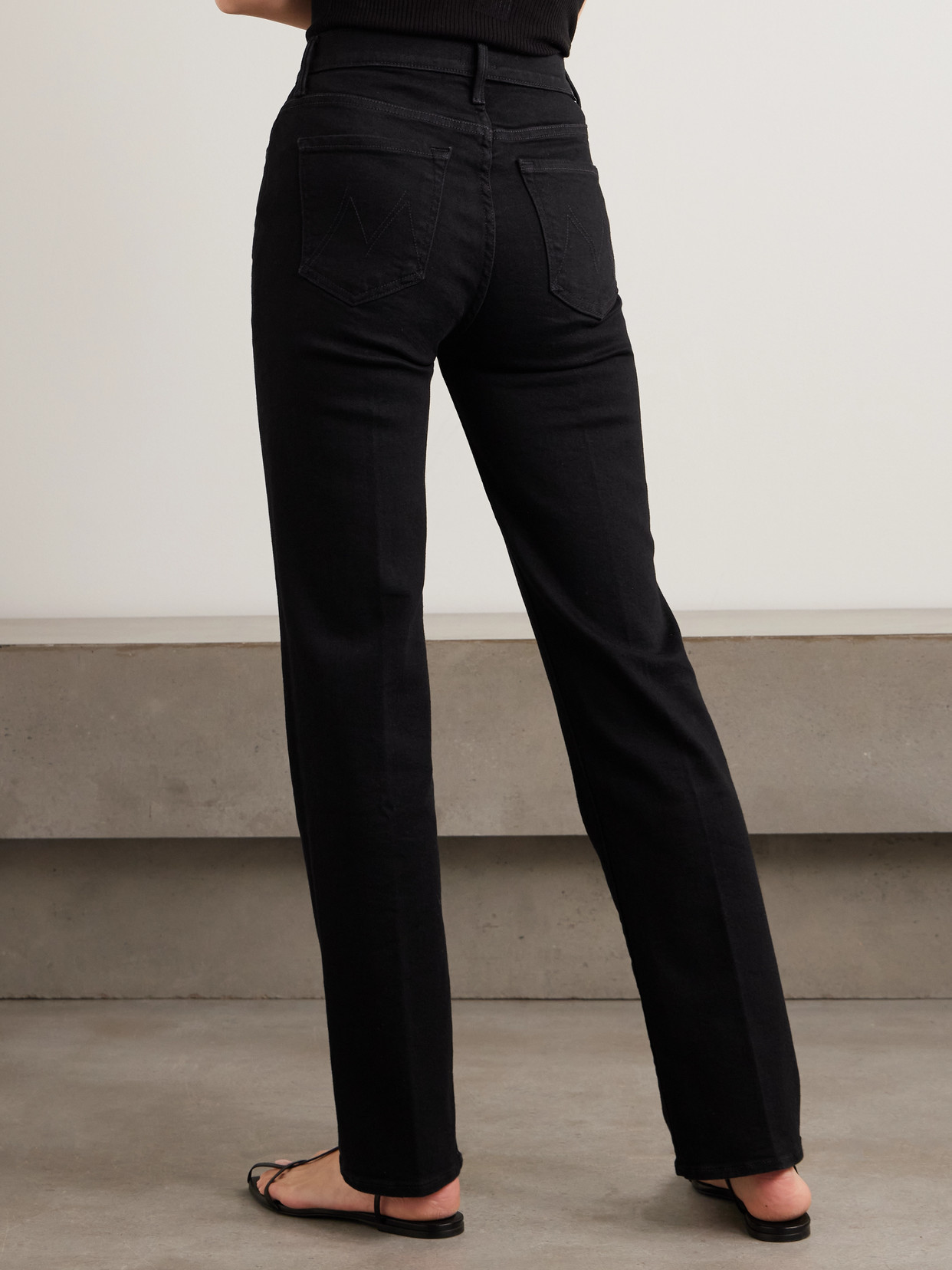 The Kick It High-Rise Straight-Leg Jeans