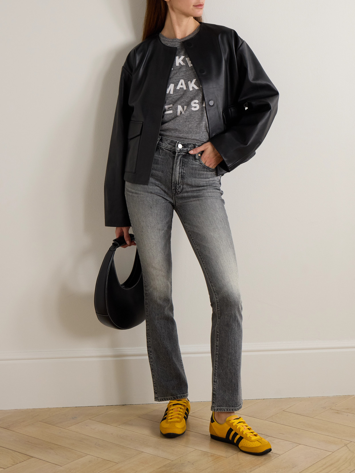 Mother The Insider Skimp High-rise Bootcut Jeans In Gray