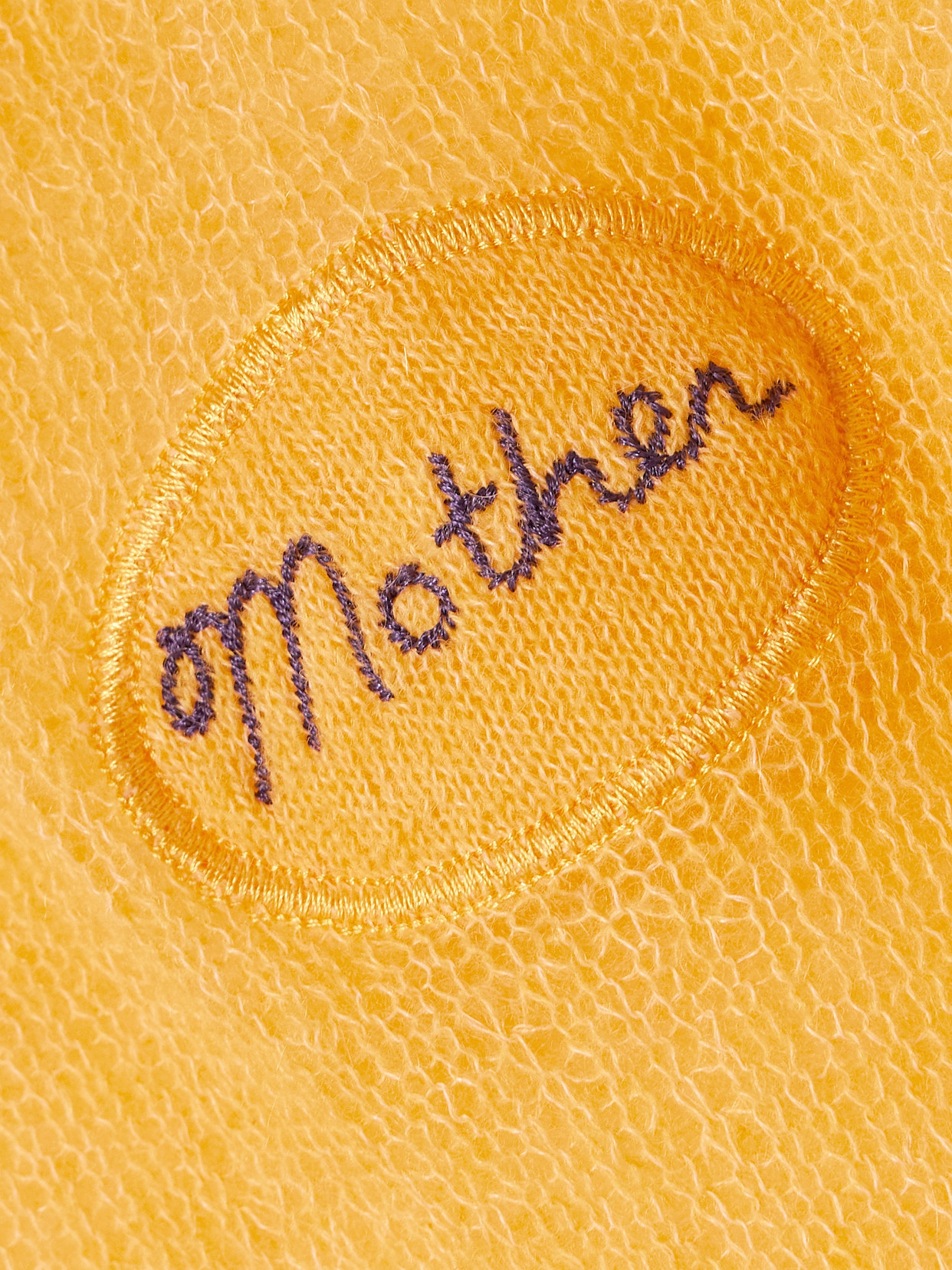 Mother Embroidered Open-knit Alpaca-blend Sweater In Orange