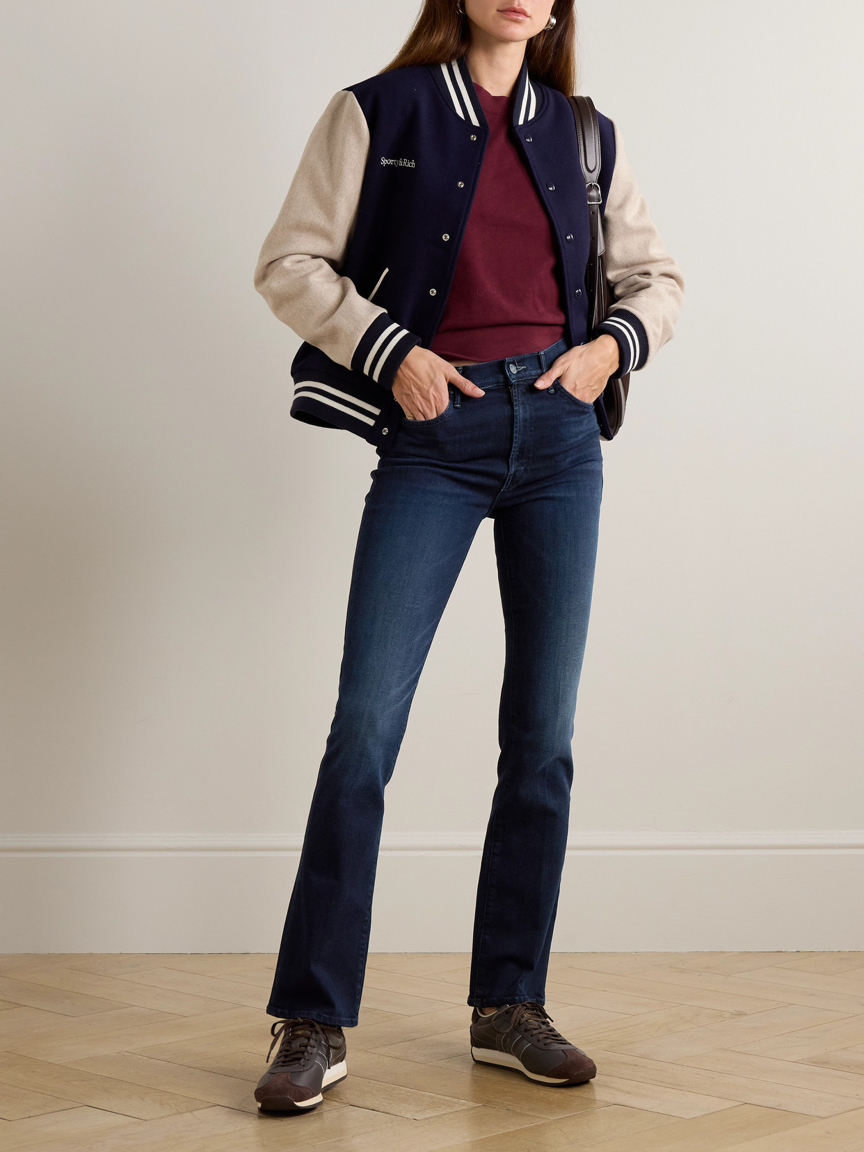 Mother The Smokin Skimp High-rise Bootcut Jeans In Blue