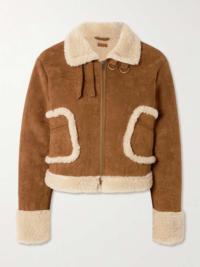 Mother The On Thin Ice Cropped Fleece Jacket