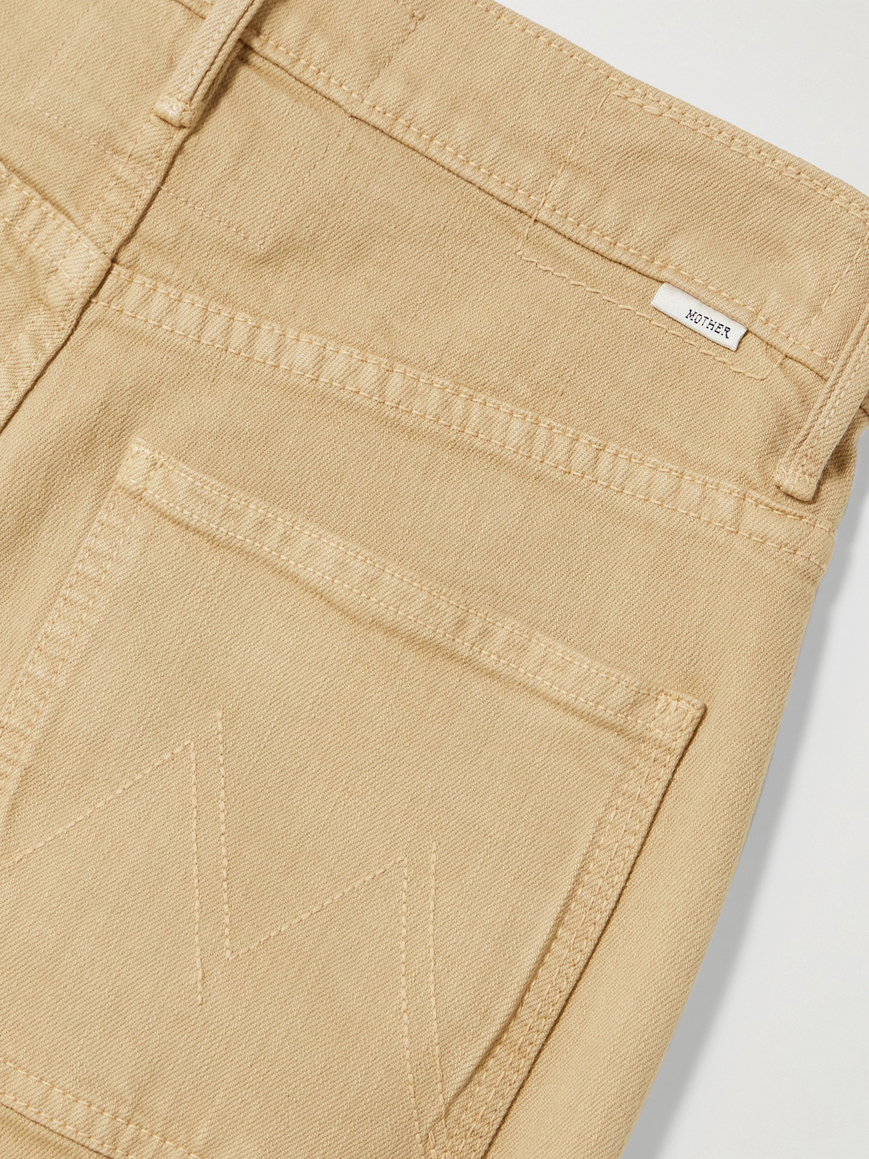 Mother Booke Sneak High-rise Bootcut Jeans In Brown