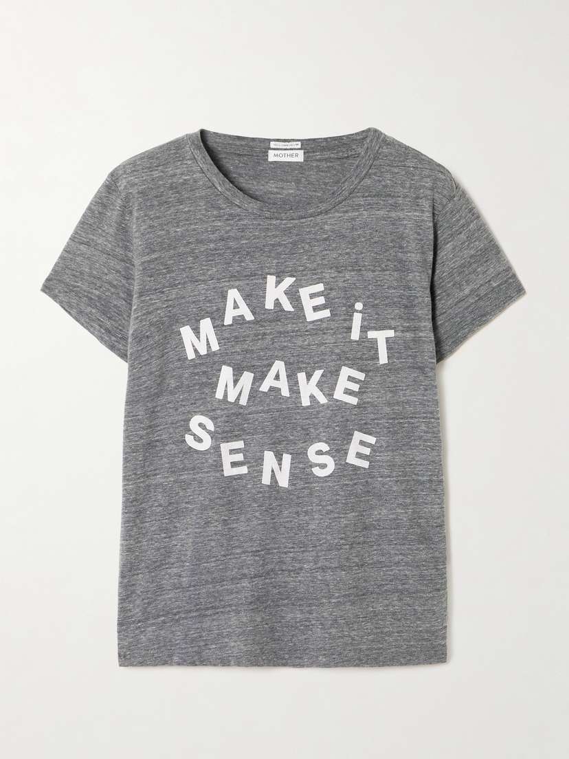 Mother The Boxy Goodie Goodie Printed Jersey T-shirt