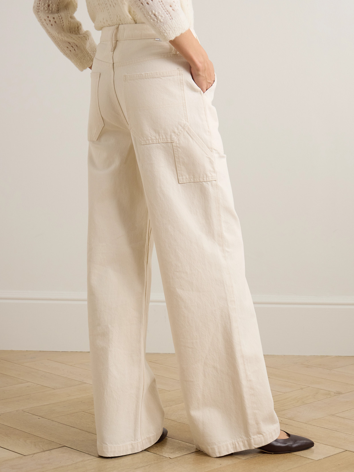 The Chisel Sneak High-Rise Straight-Leg Jeans
