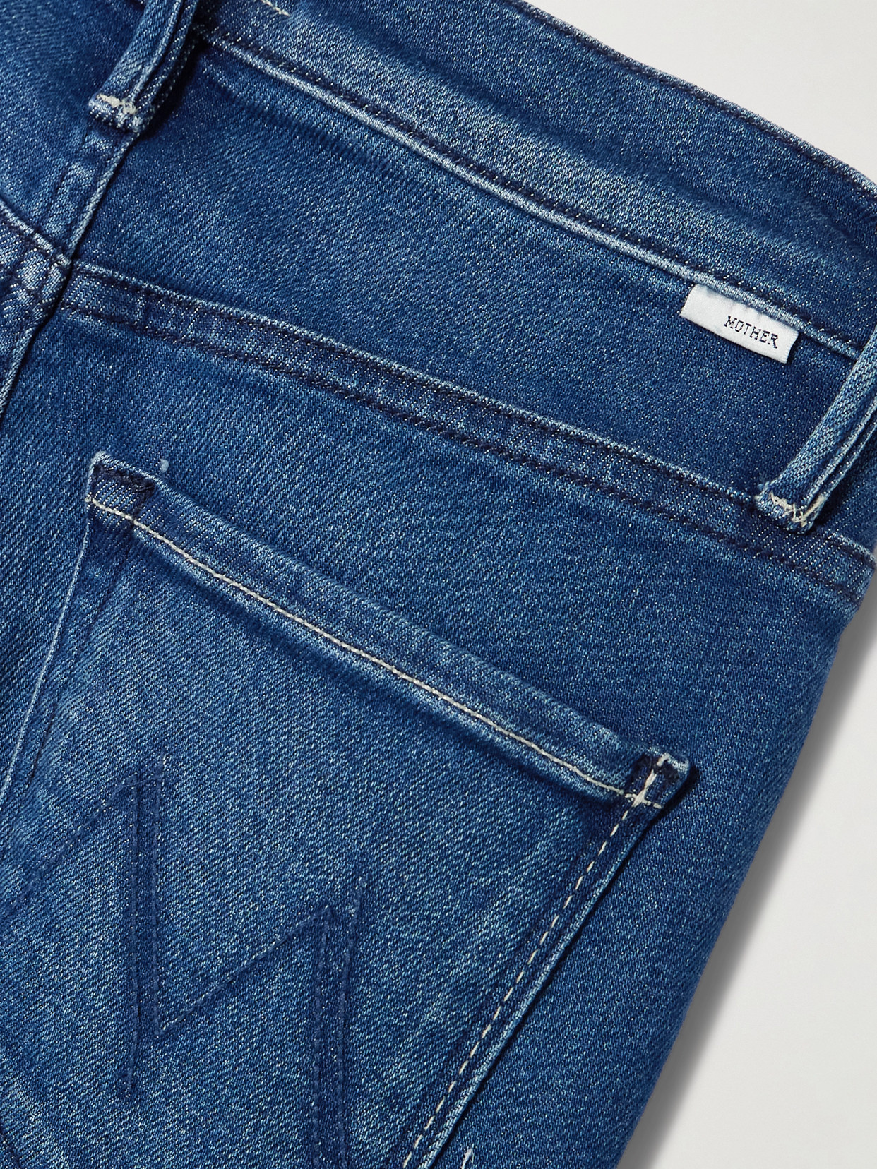 Mother The Weekender High-rise Bootcut Jeans In Blue