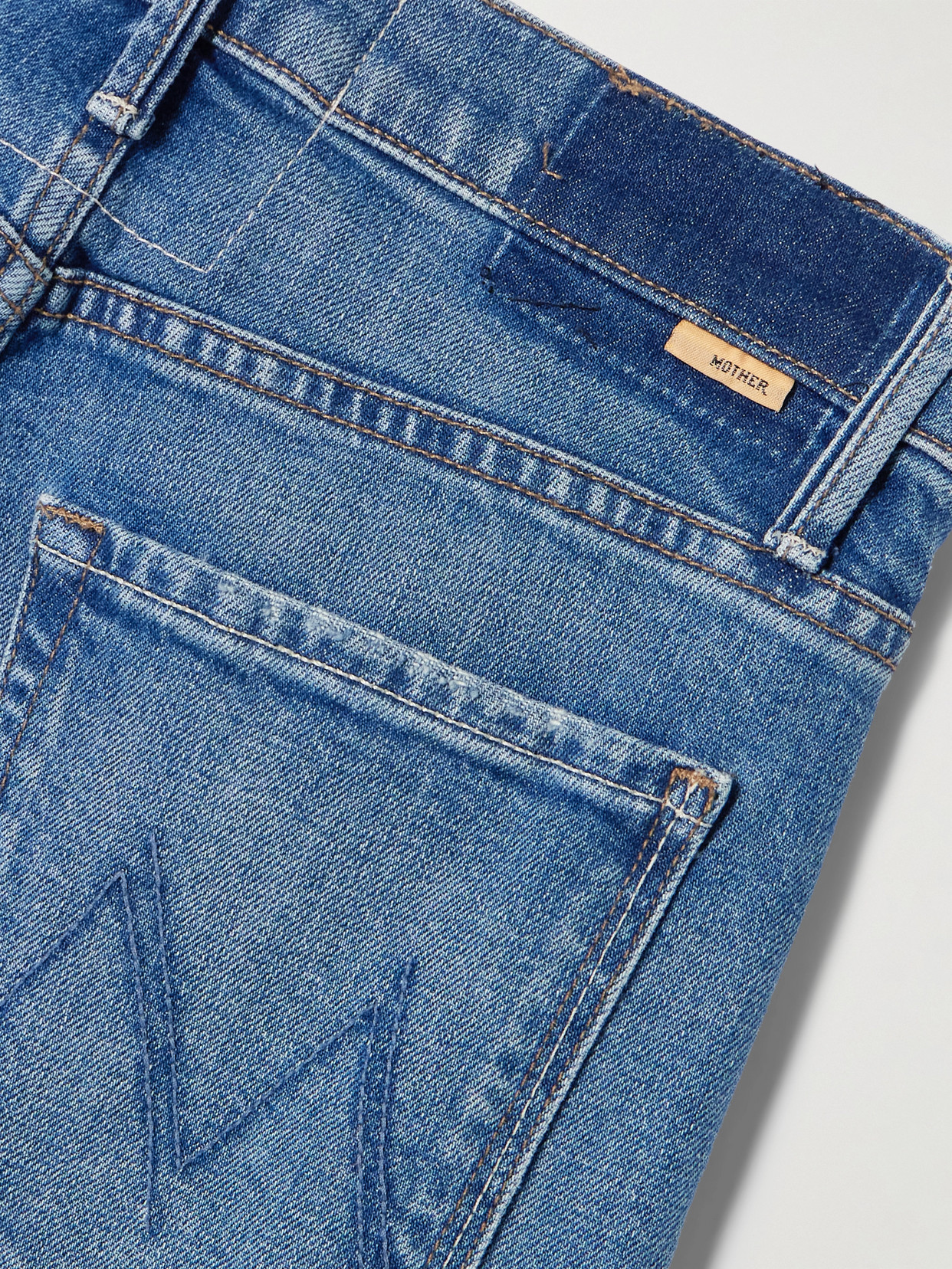 Lasso Sneak Mid-Rise Straight-Leg Jeans