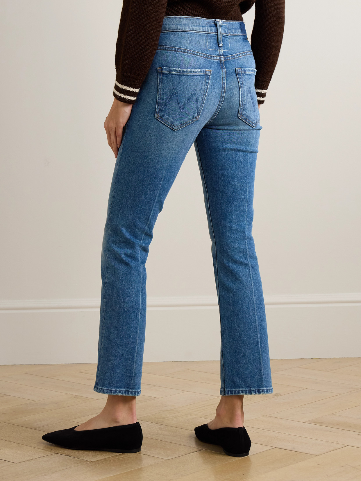 The Insider Cropped High-Rise Bootcut Jeans