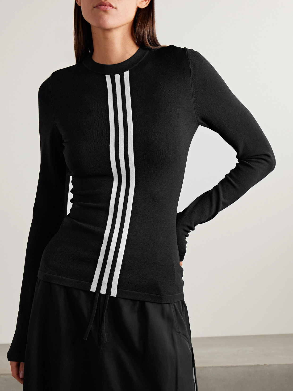 Striped Recycled Stretch-Jersey Top