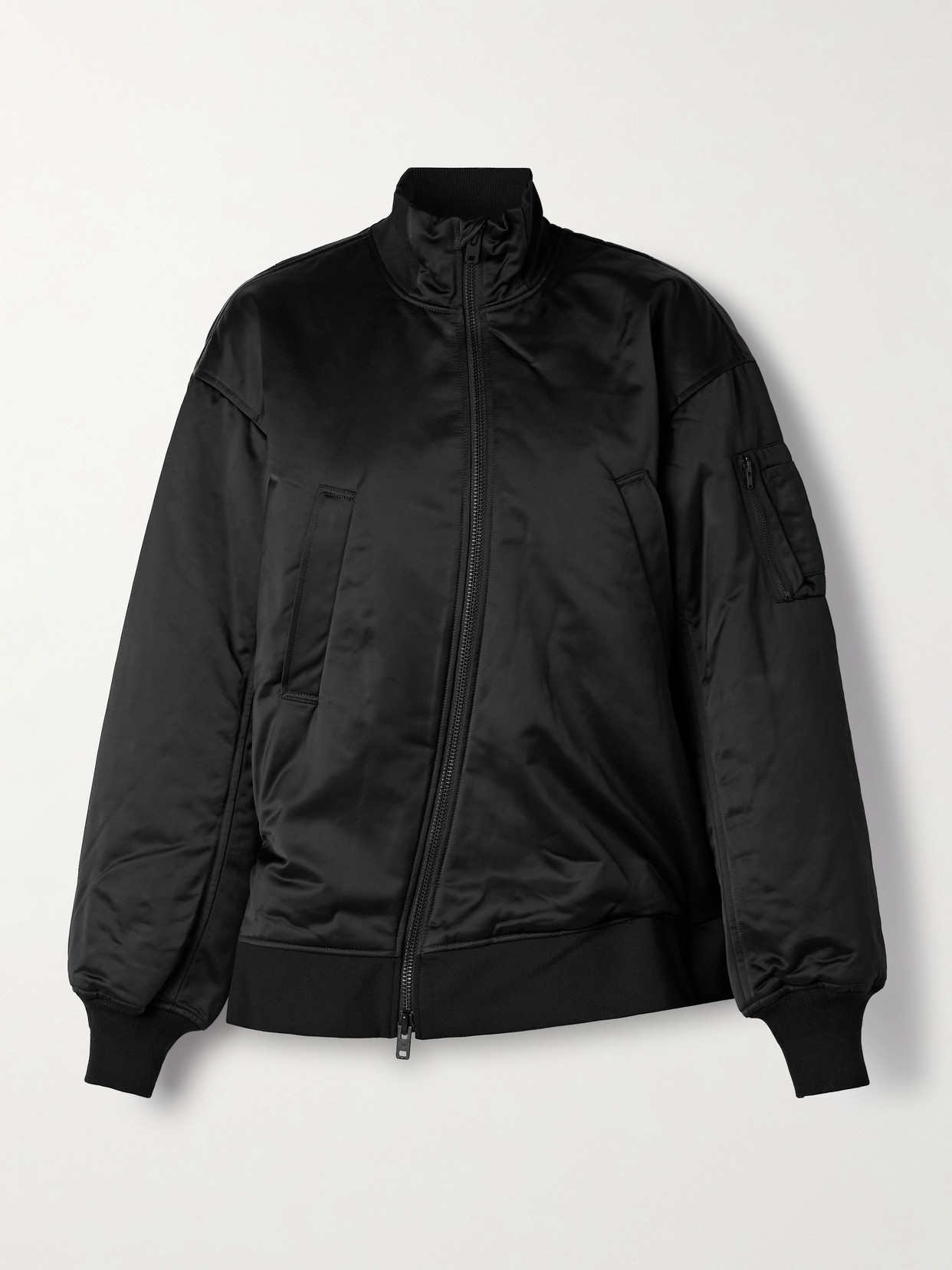 Adidas Originals + Y-3 Recycled-shell Bomber Jacket In Black