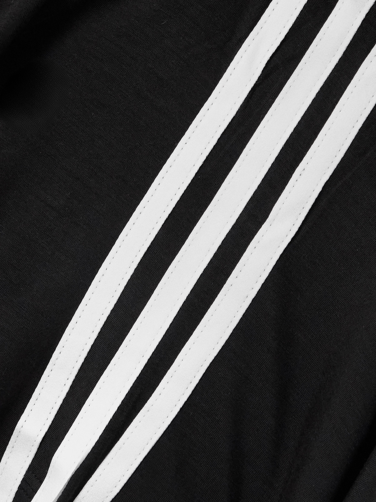 +Y-3 Tie-Detailed Striped Lyocell-Blend Jersey T-Shirt