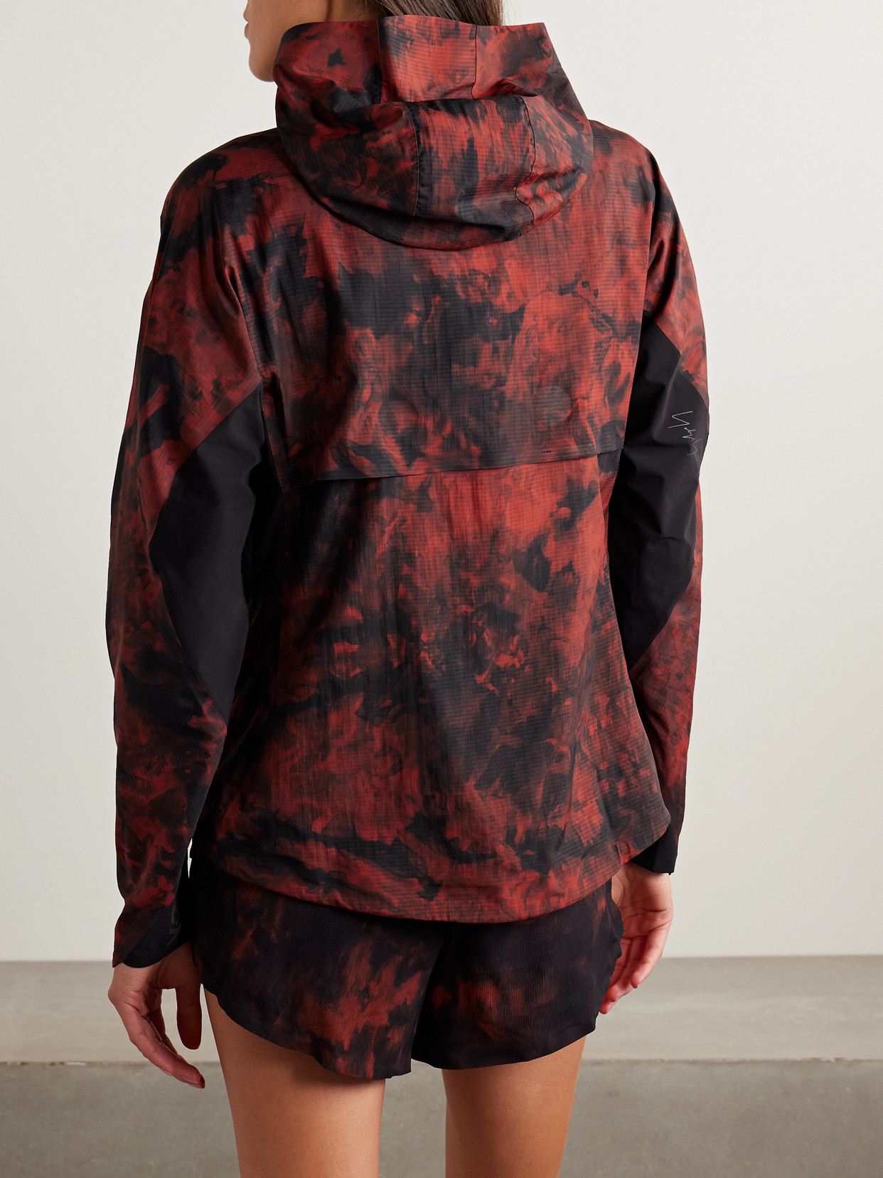 Adidas Originals + Y-3 Hooded Printed Ripstop Track Jacket In Multi