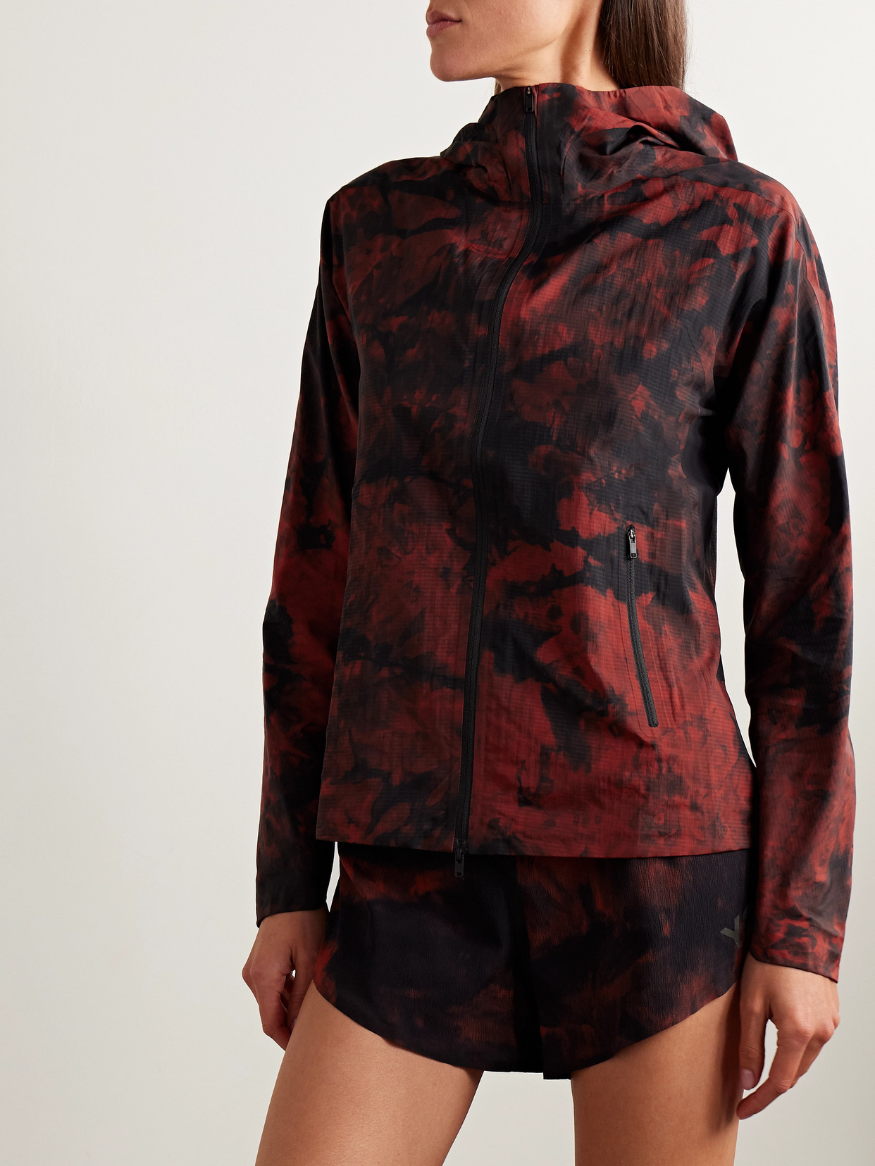 Adidas Originals + Y-3 Hooded Printed Ripstop Track Jacket In Multi