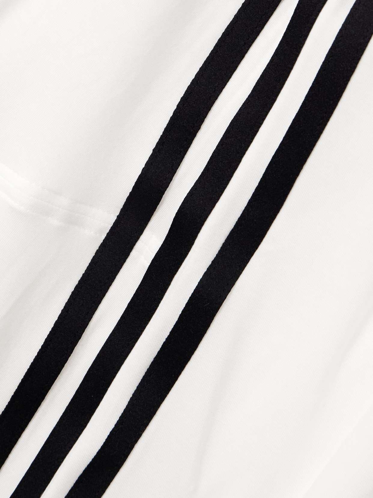 +Y-3 Tie-Detailed Striped Lyocell-Blend Jersey T-Shirt