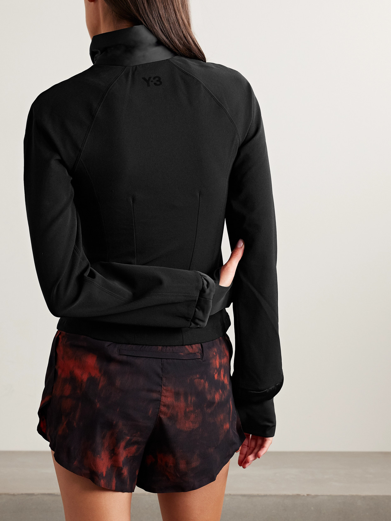 Adidas Originals + Y-3 Satin-trimmed Twill Track Jacket In Animal Print