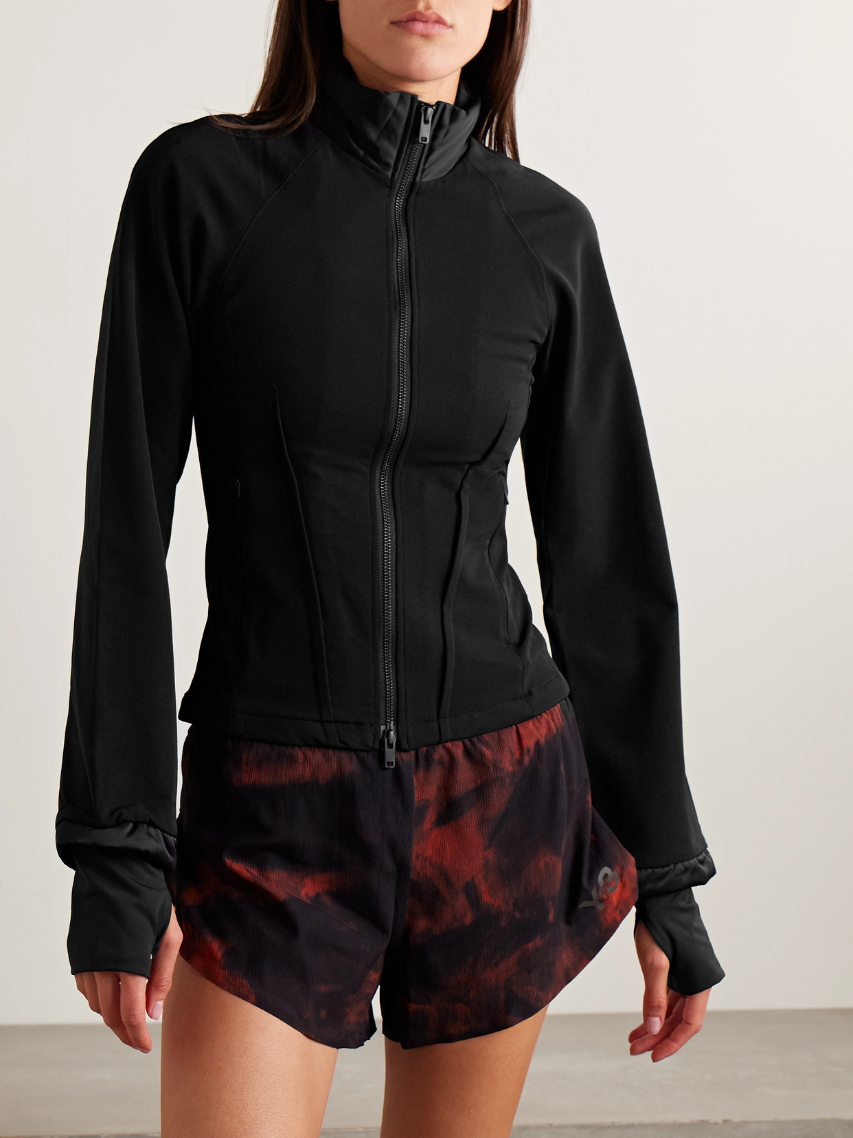 Adidas Originals + Y-3 Satin-trimmed Twill Track Jacket In Animal Print