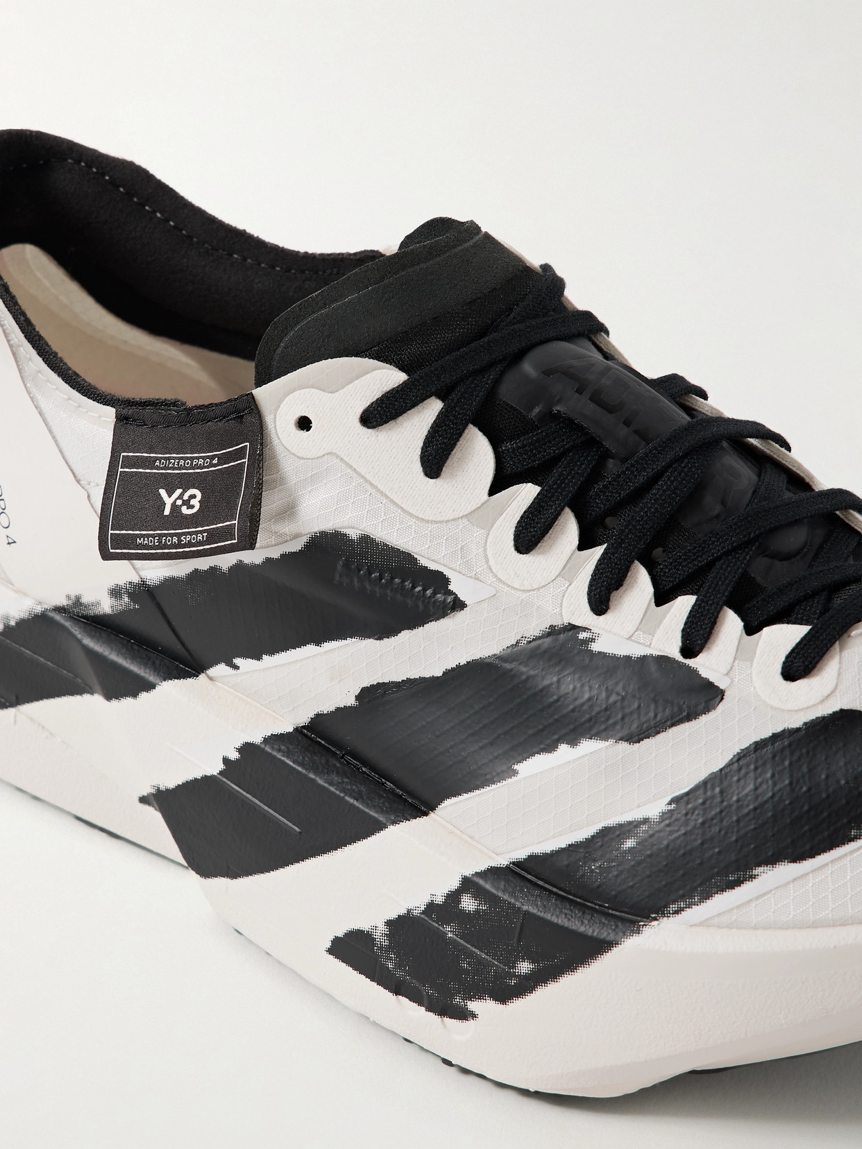 Adidas Originals + Y-3 Adizero Adios Pro 4 Rubber-trimmed Ripstop Sneakers In White