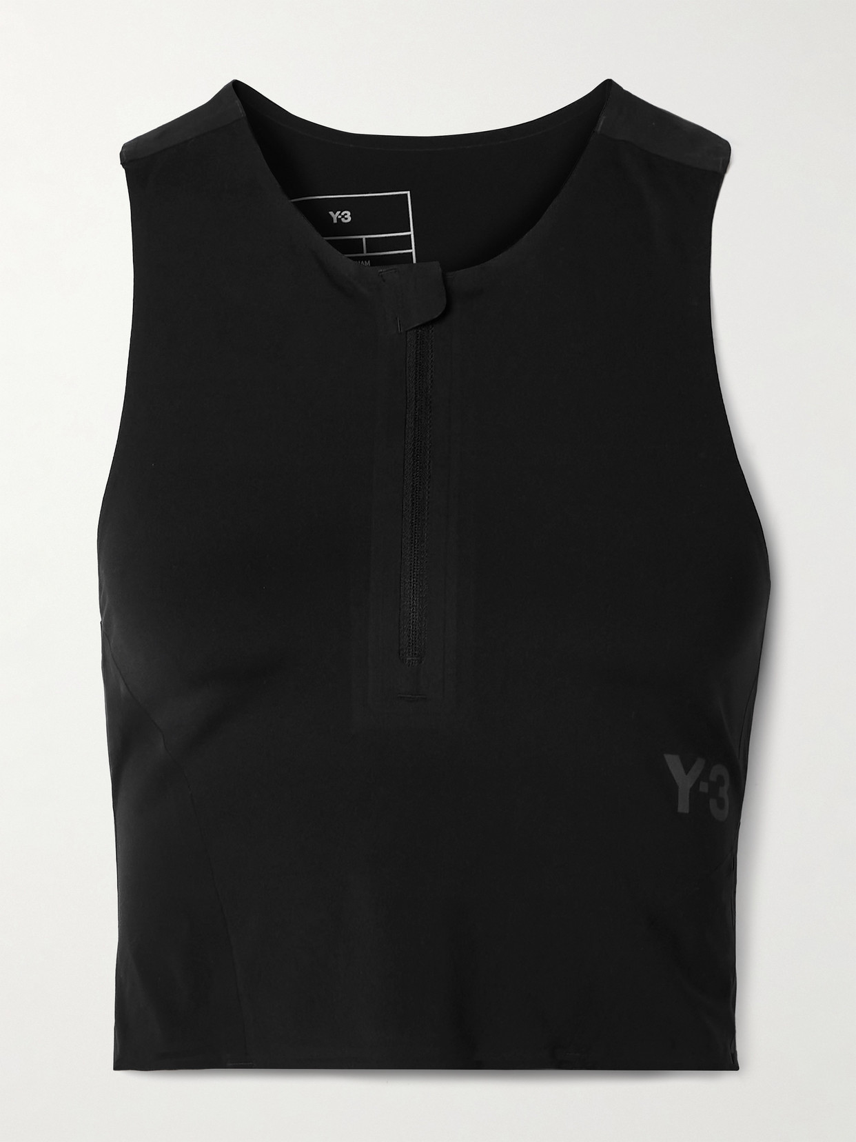 Adidas Originals + Y-3 Cutout Printed Recycled Stretch Sports Bra In Multi