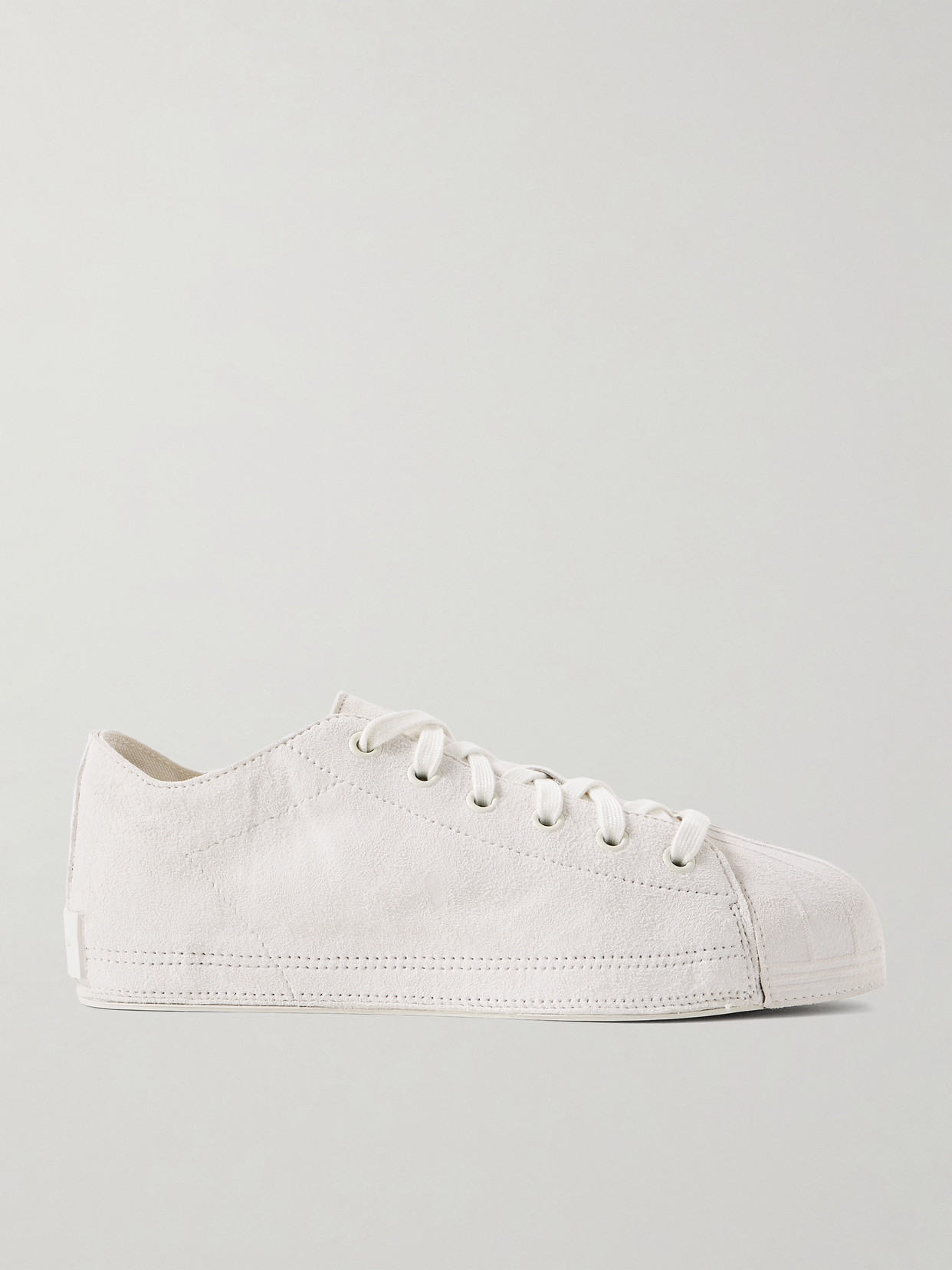 Adidas Originals + Y-3 Nizzastar Lo Suede Sneakers In White