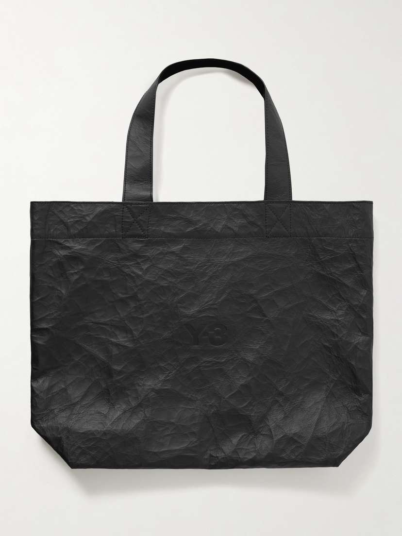 adidas Originals + Y-3 Debossed Crinkled-leather Tote