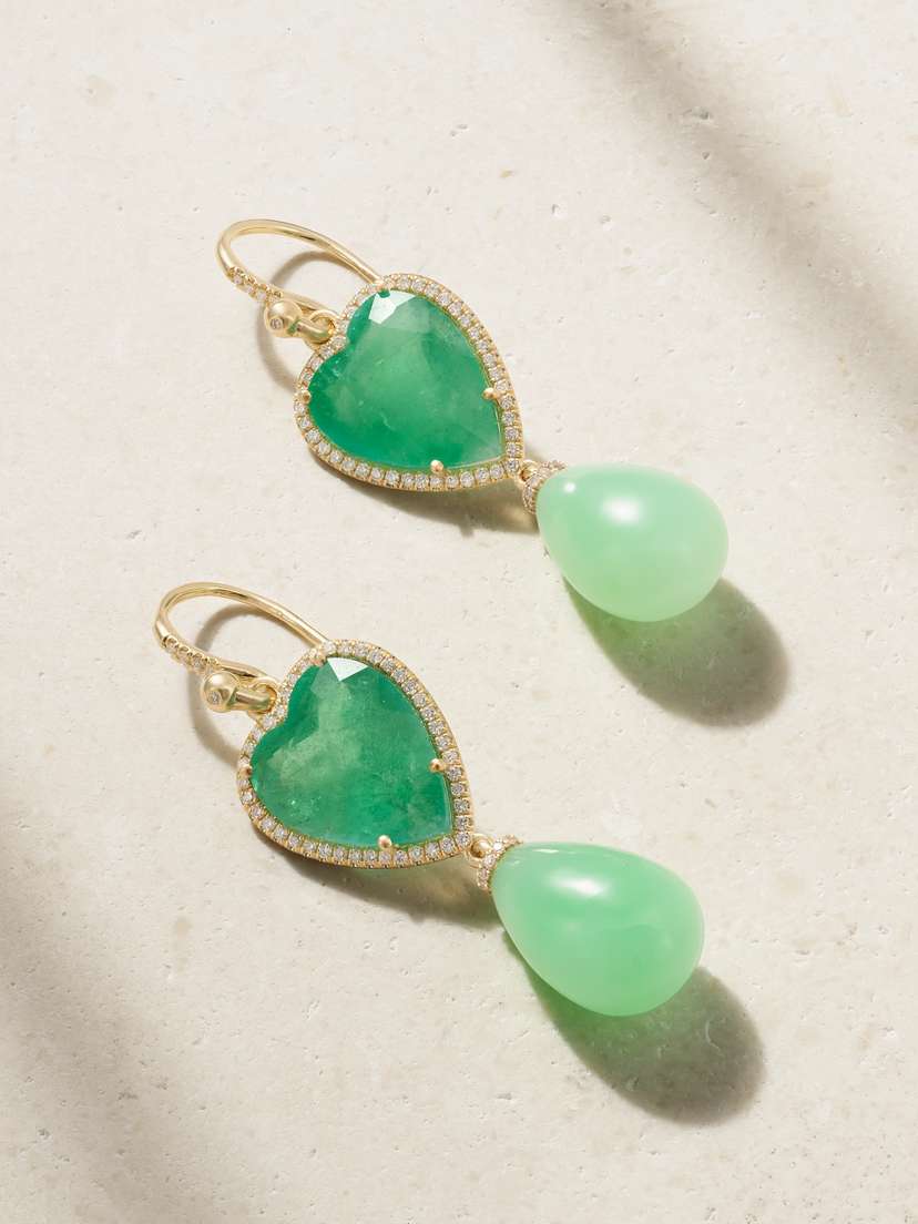 Irene Neuwirth 18-karat Gold Multi-stone Earrings