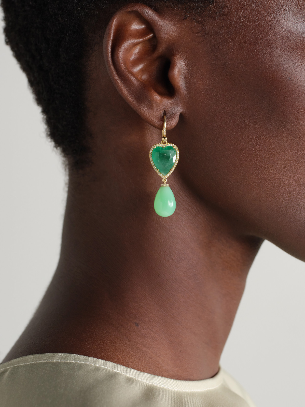 Irene Neuwirth 18-karat Gold Multi-stone Earrings In Gold