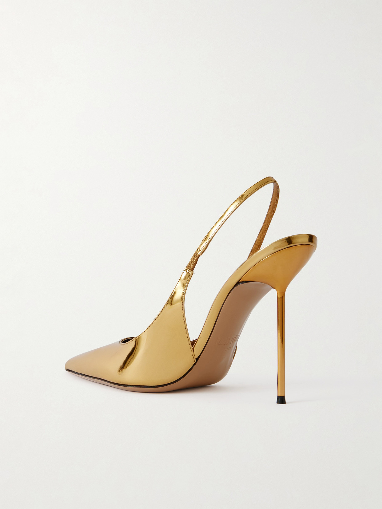 Lidia 105 Mirrored-Leather Slingback