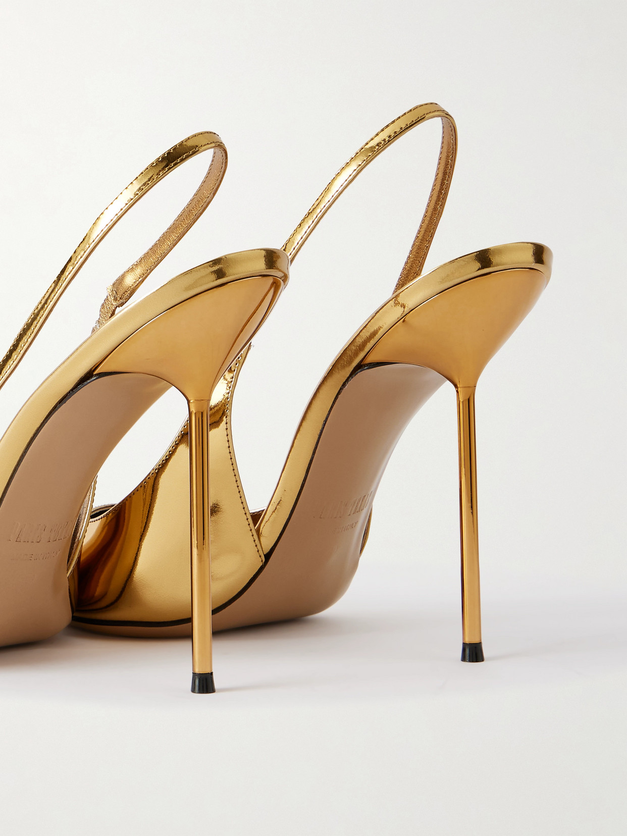 Lidia 105 Mirrored-Leather Slingback