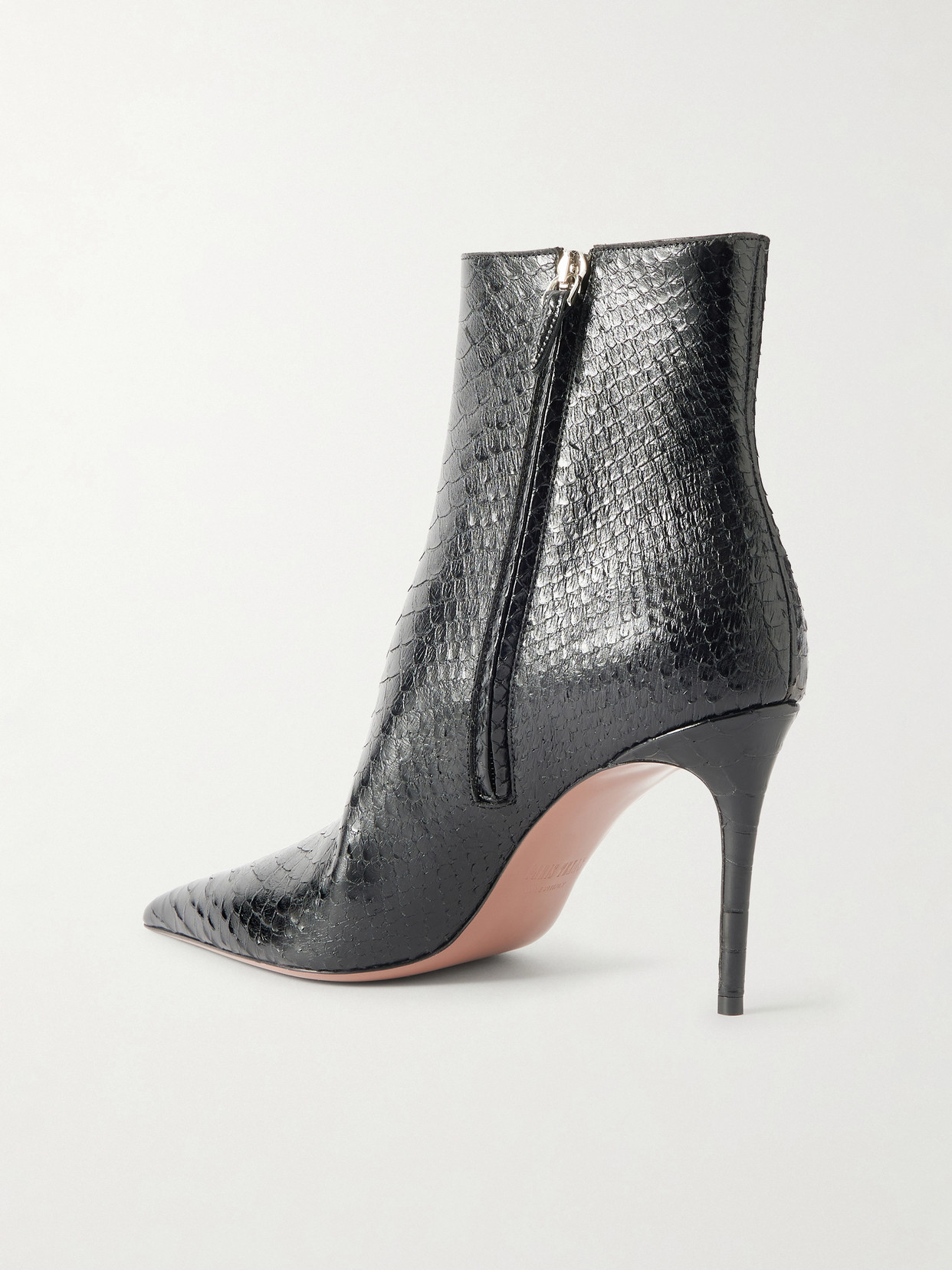 Vera 85 Snake-Effect Ankle Boots